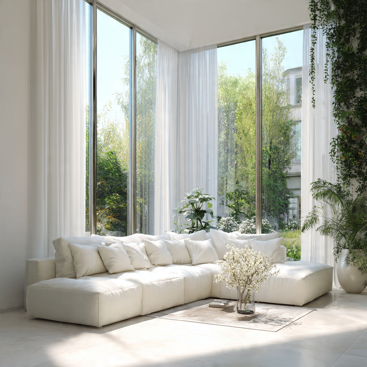 White Living Room Ideas