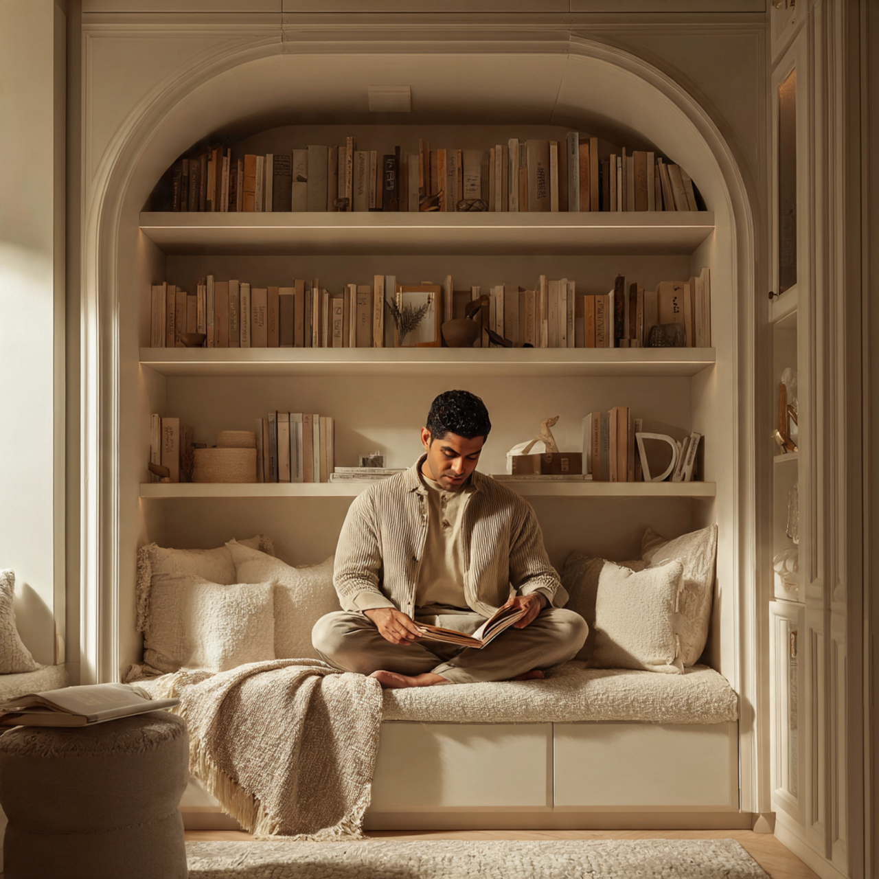 a beautifully designed nursery storage nook built