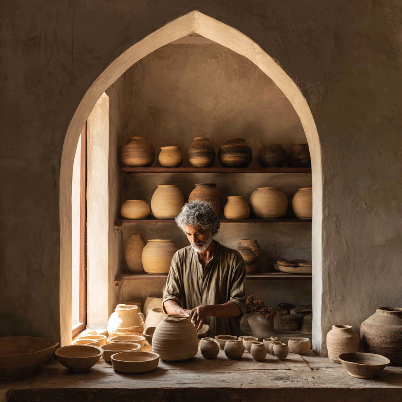 a beautifully styled shelf showcasing a collection