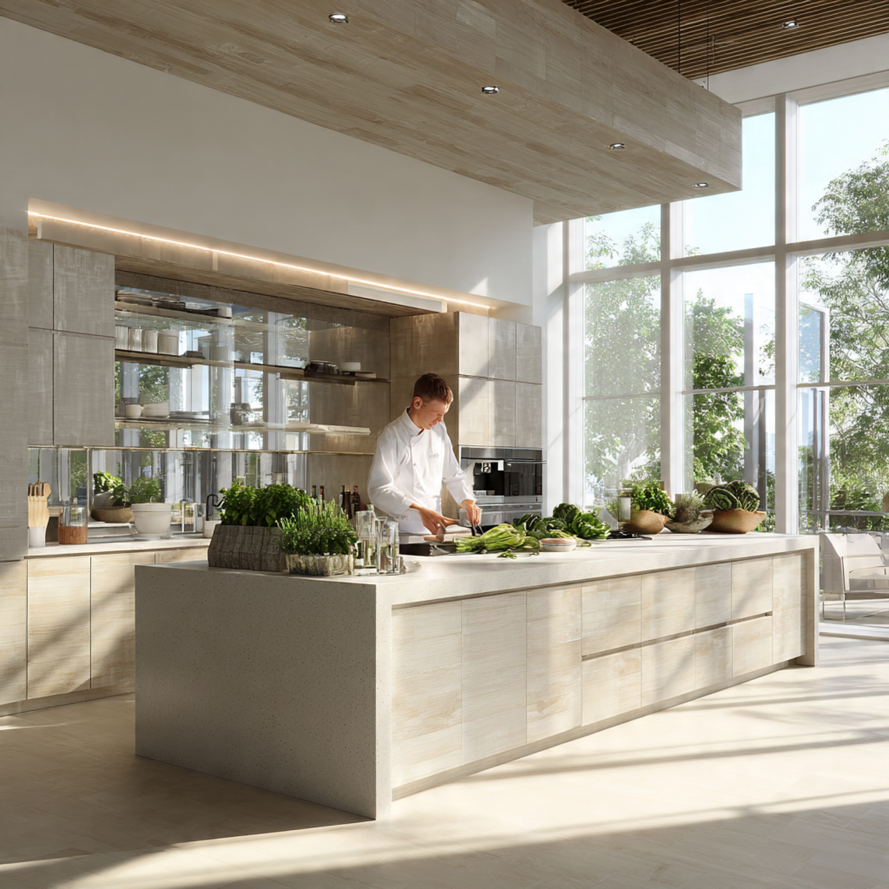 25 Dream Kitchen Design Ideas for a Stylish, Functional Home 2 a bright airy kitchen with flat panel minimalist