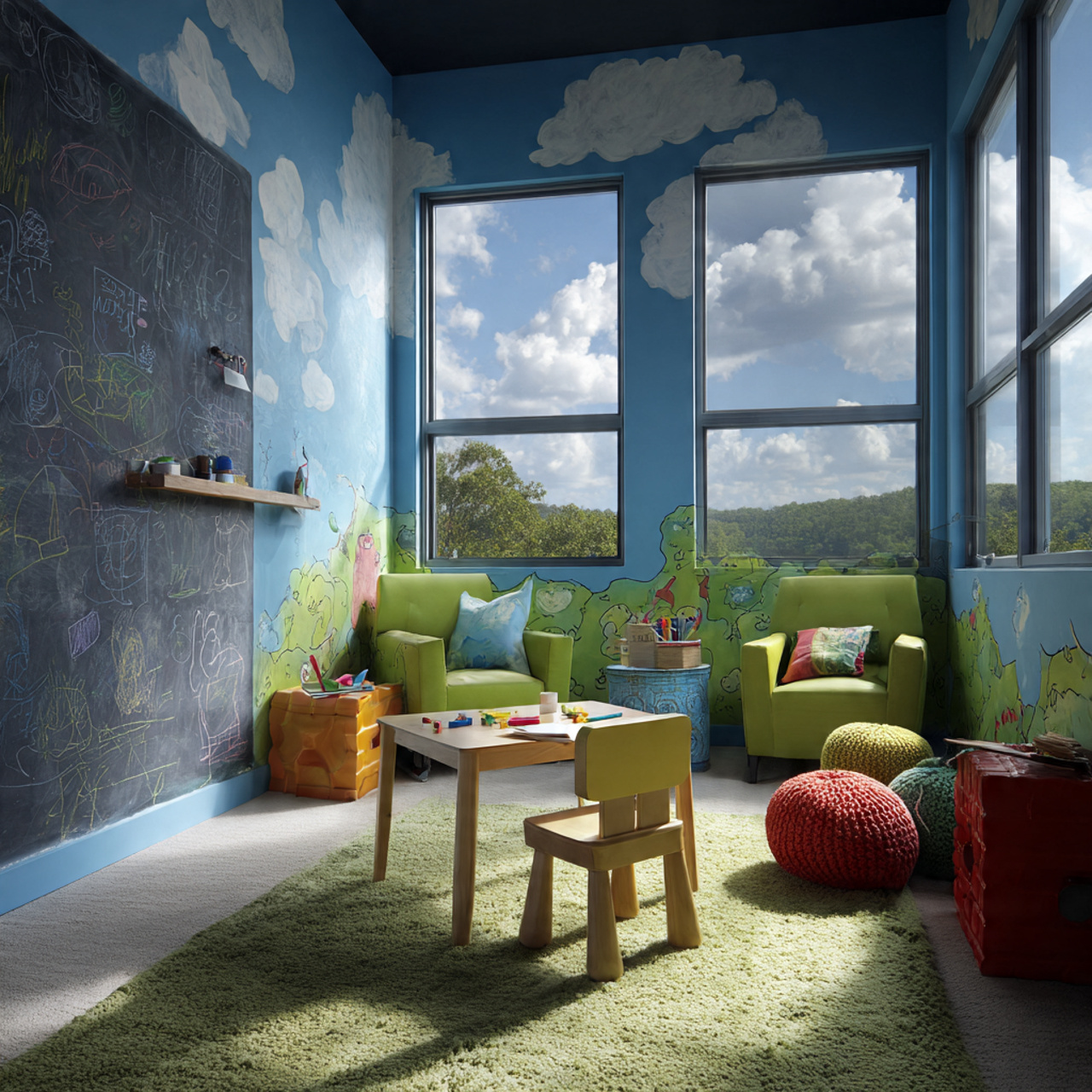 25 Transform Your Space with Stunning Paint Color Schemes for Stylish Home Ideas 20 a cheerful children s bedroom featuring kids room