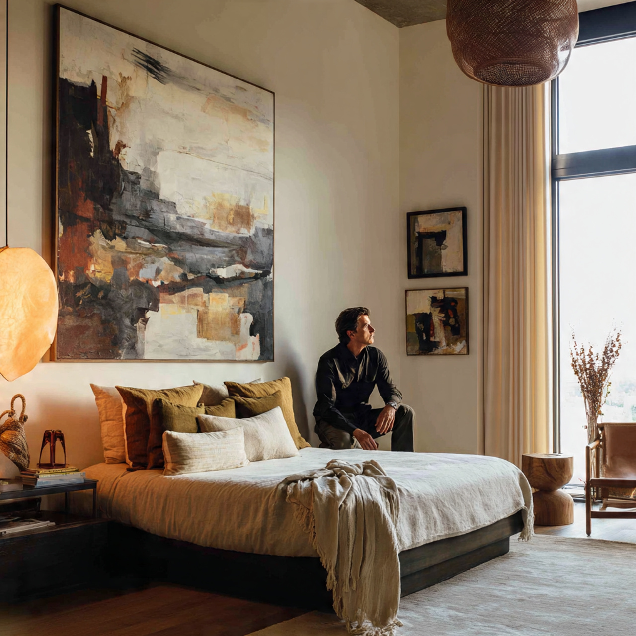 25 Chic Small Room Ideas: Transform Your Tiny Space Into Luxury 9 a chic small bedroom with one oversized