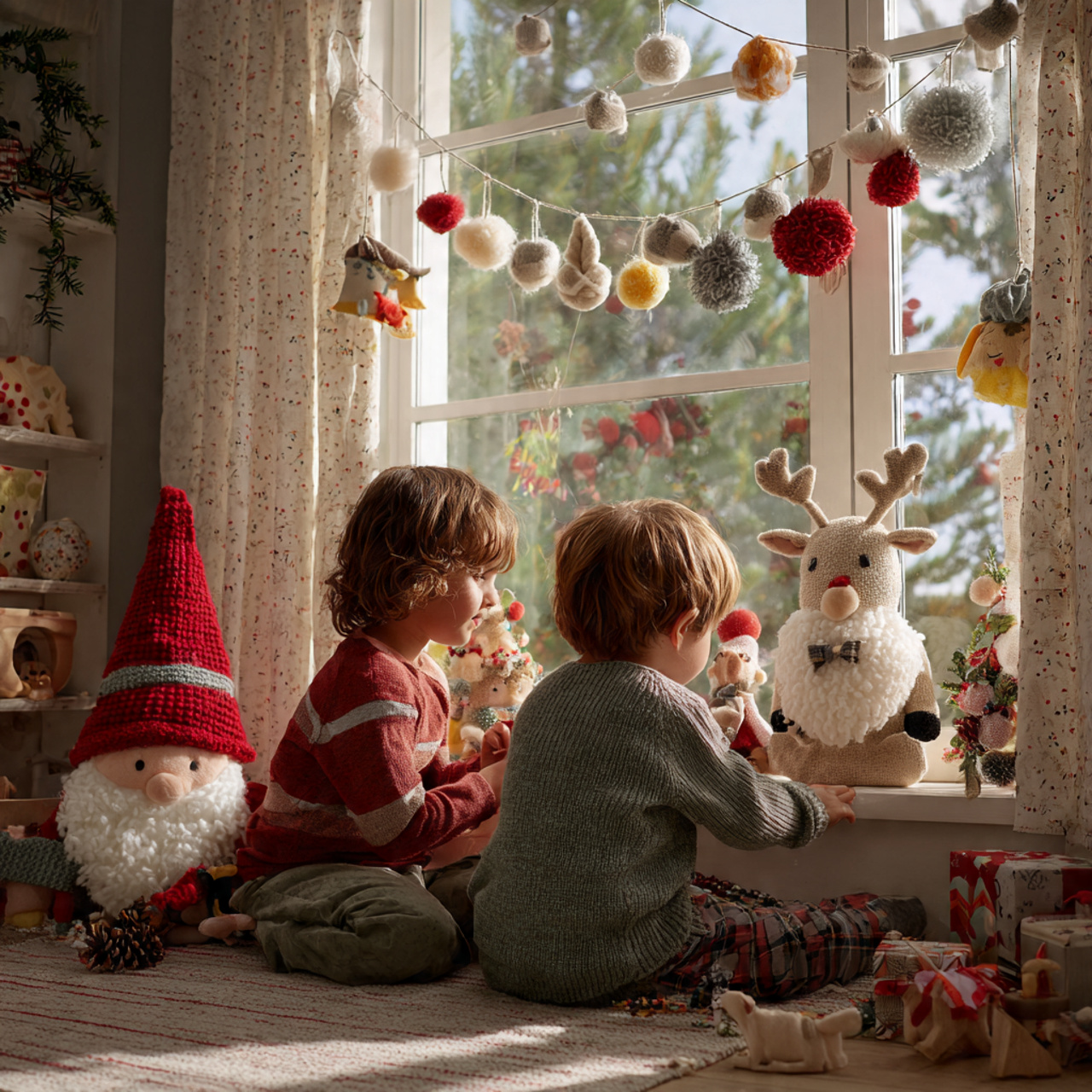 a child s bedroom decorated with whimsical christmas