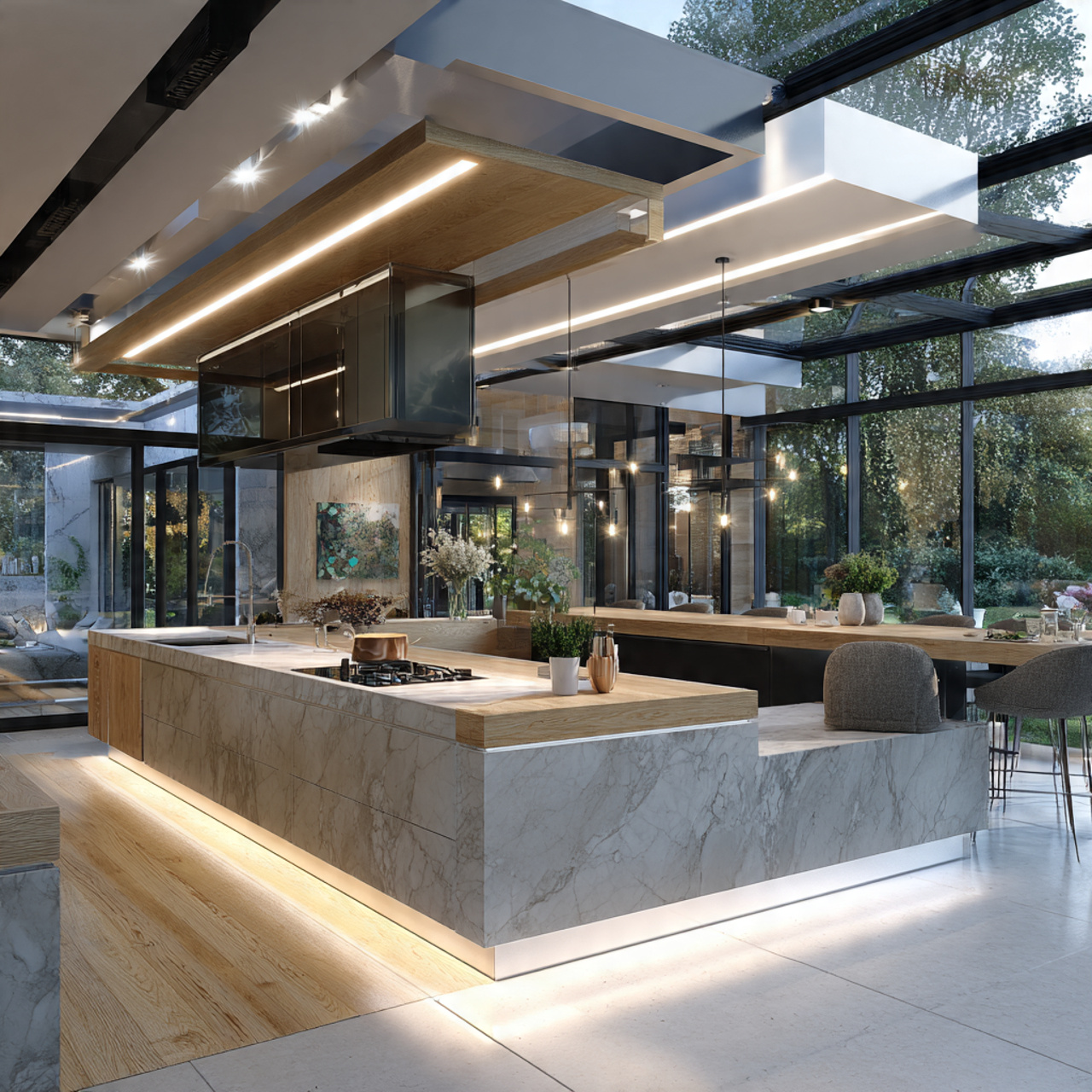 25 Dream Kitchen Design Ideas for a Stylish, Functional Home 18 a contemporary kitchen with a floating island