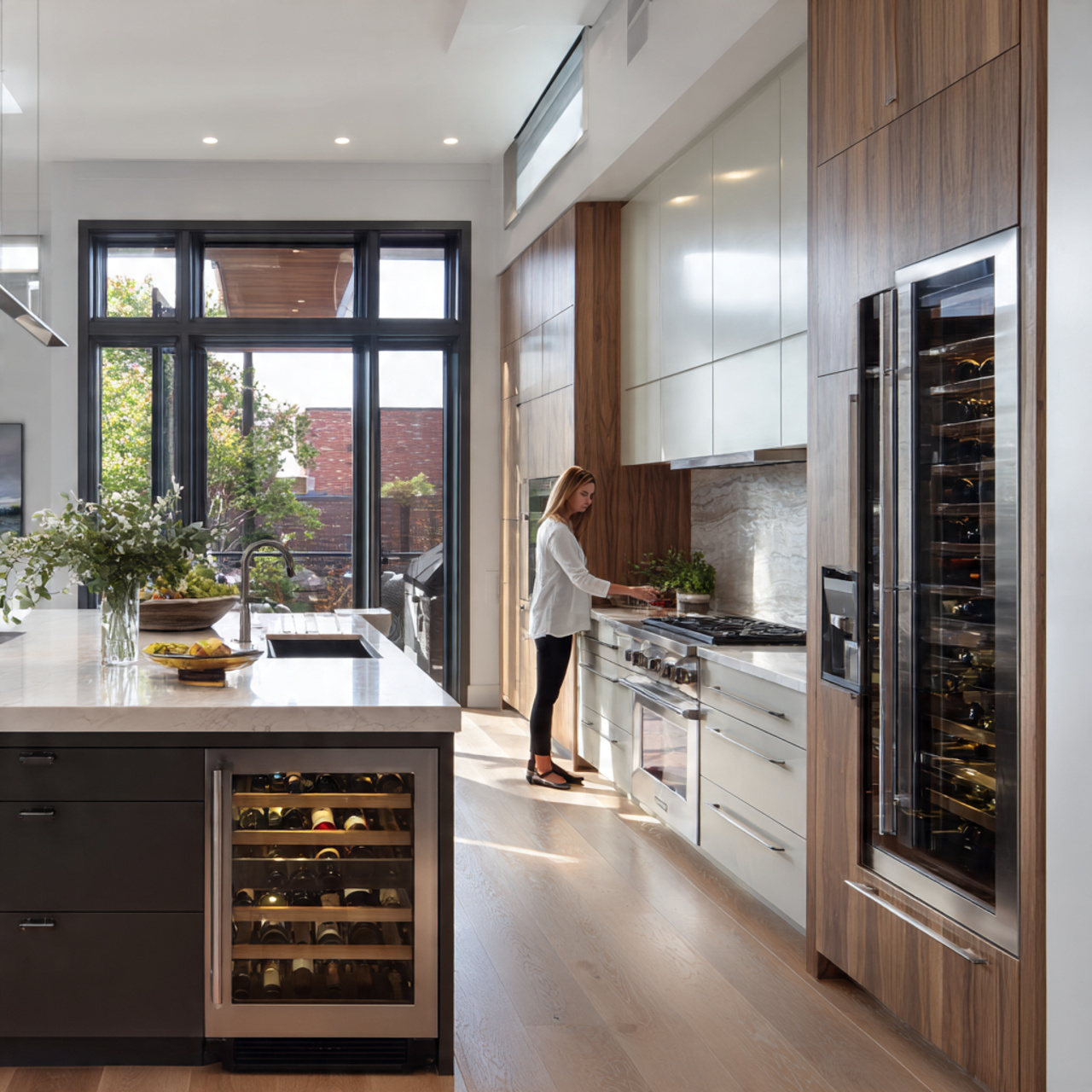 25 Dream Kitchen Design Ideas for a Stylish, Functional Home 23 a contemporary kitchen with an integrated wine
