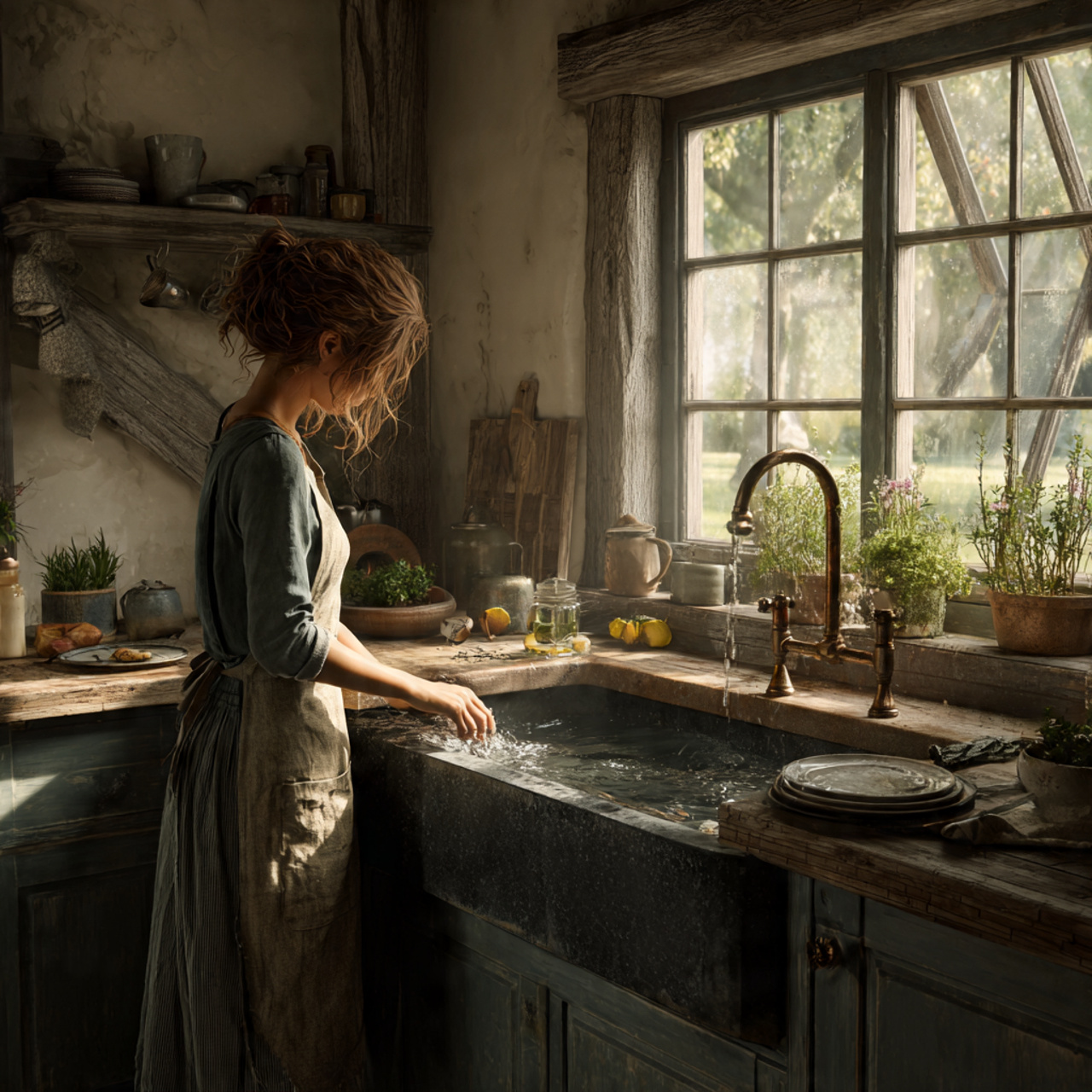 25 Farmhouse Kitchen Ideas: Cozy, Rustic, & Timeless Designs for Your Home 1 a cozy farmhouse kitchen featuring a large