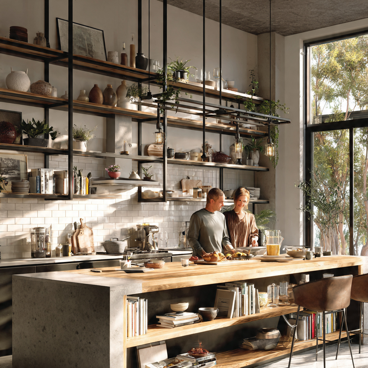 25 Dream Kitchen Design Ideas for a Stylish, Functional Home 4 a cozy modern kitchen with open shelving