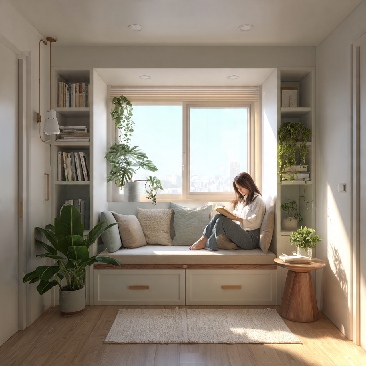 25 Chic Small Room Ideas: Transform Your Tiny Space Into Luxury 13 a cozy small bedroom with a built in