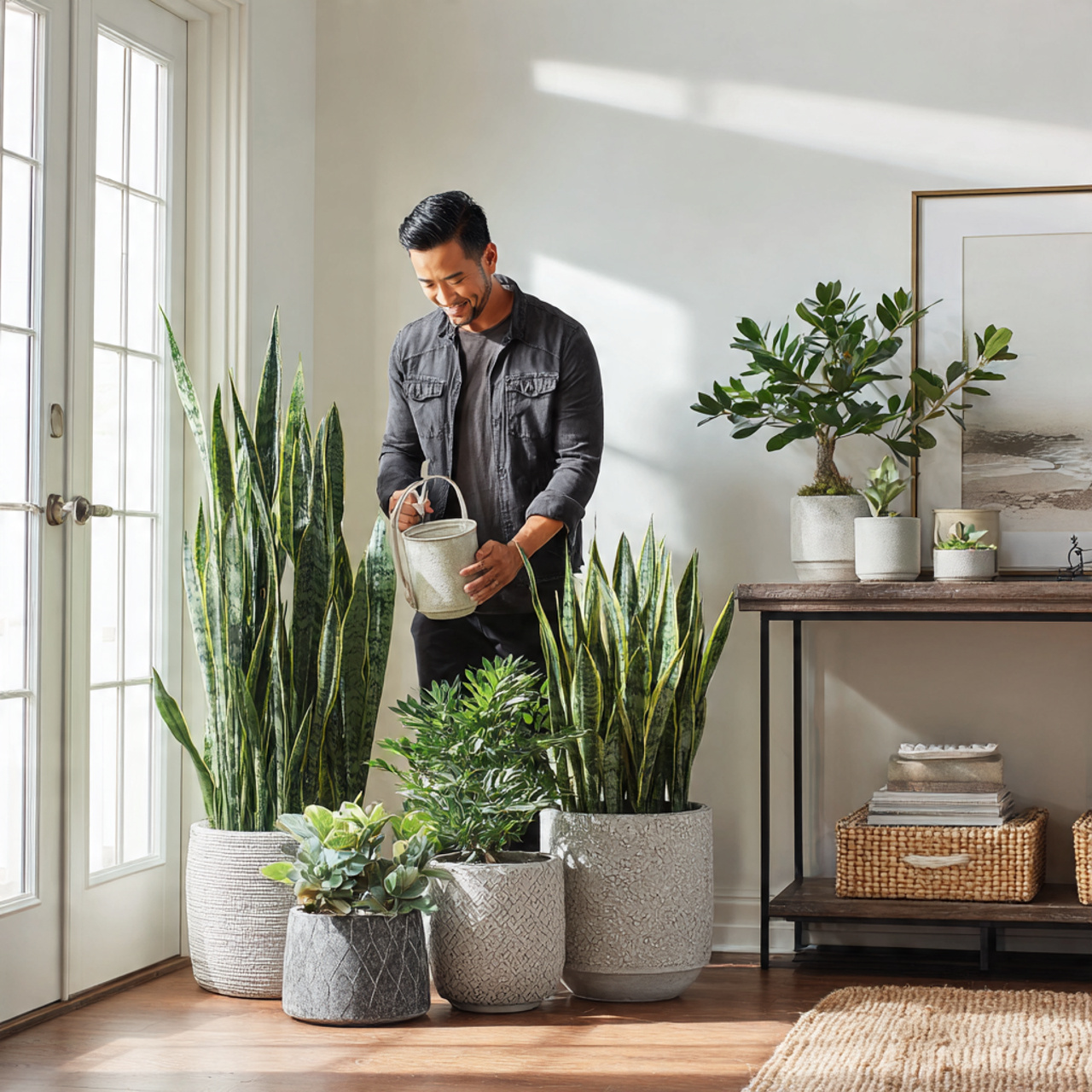 a fresh uplifting entryway designed with entryway
