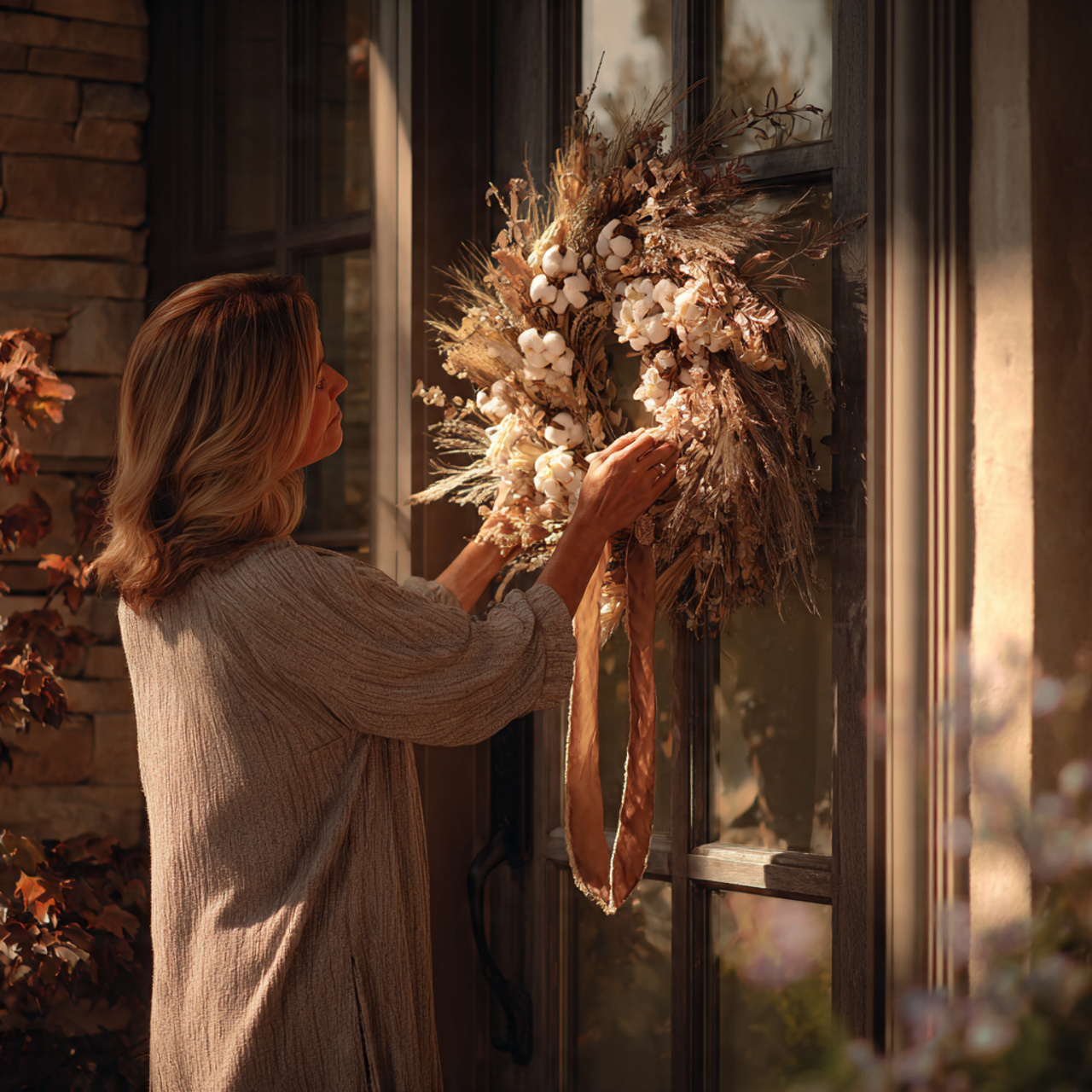a front door adorned with a sophisticated
