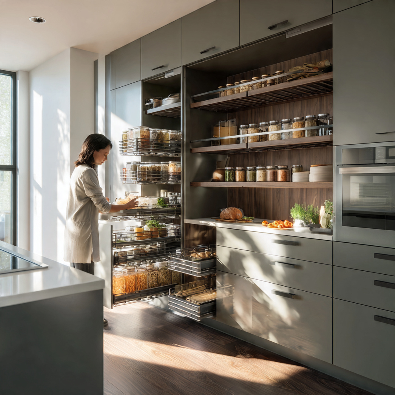 25 Dream Kitchen Design Ideas for a Stylish, Functional Home 9 a functional modern kitchen with smart pull out