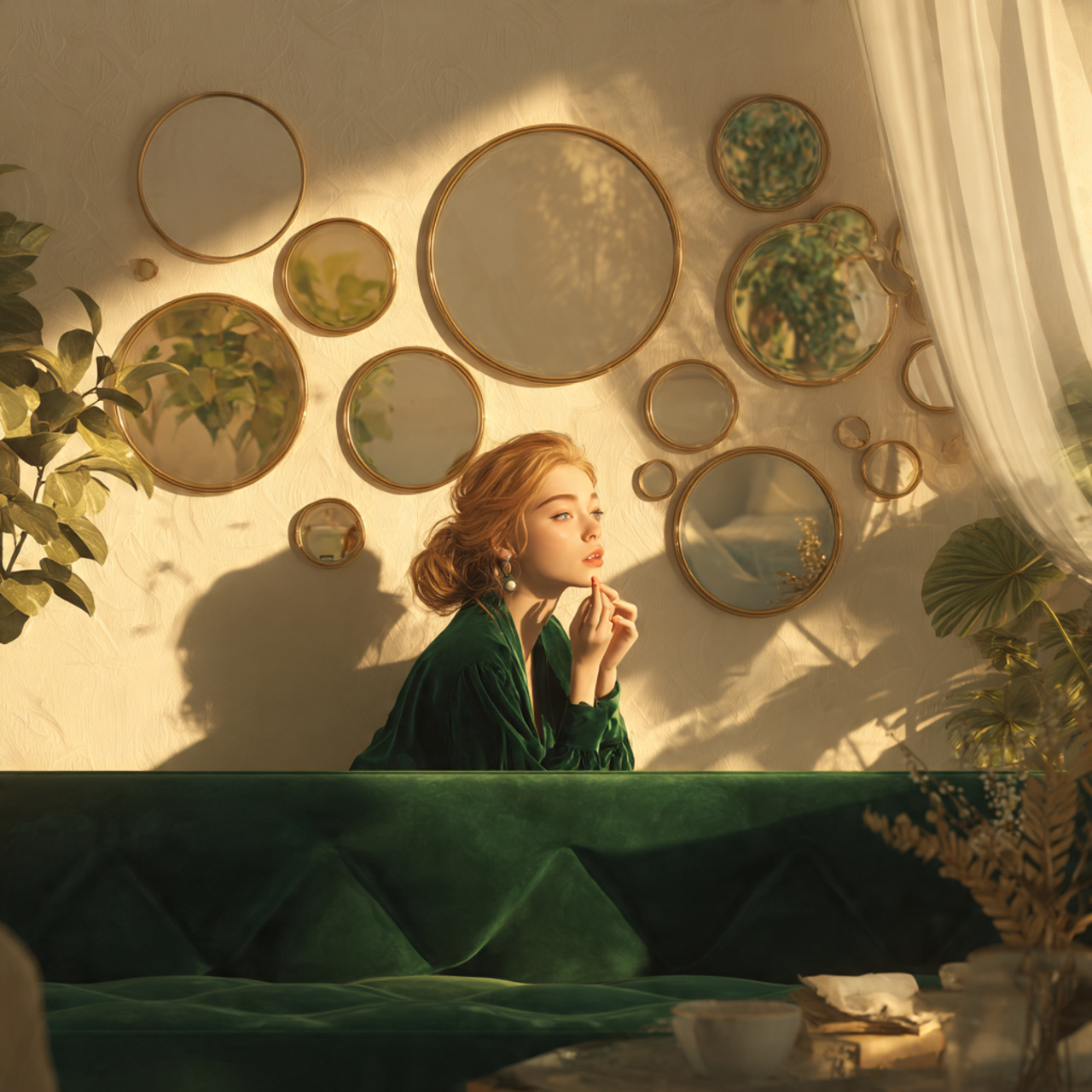 a high detail realistic image capturing living room