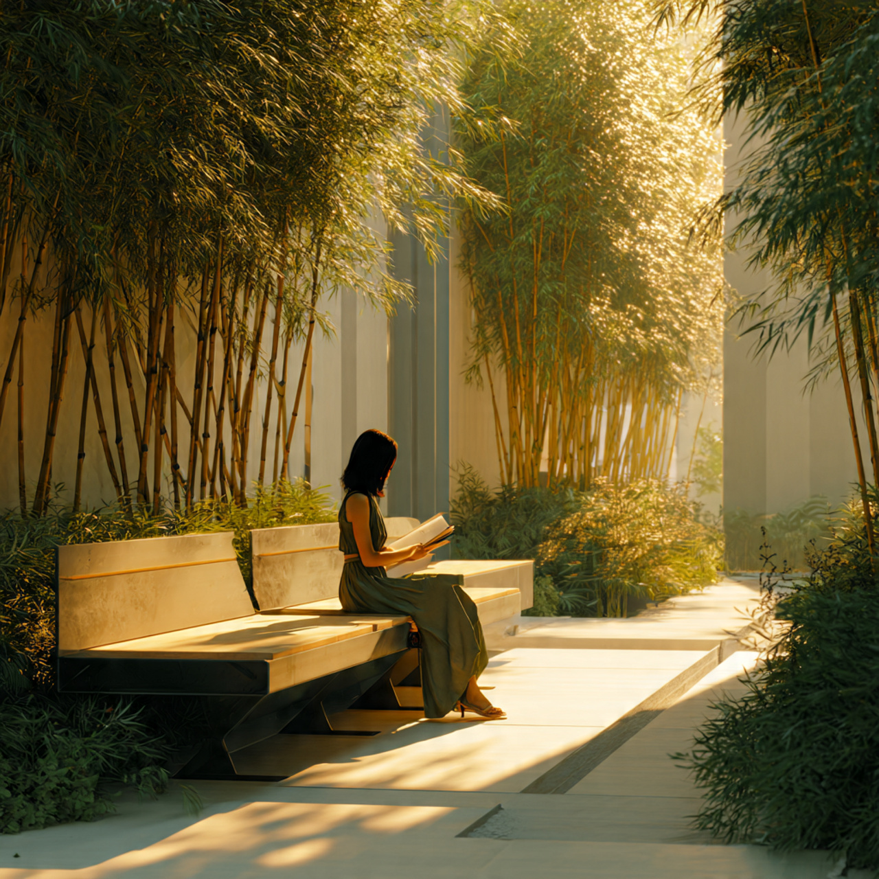 a hyper realistic scene showing a sleek minimalist