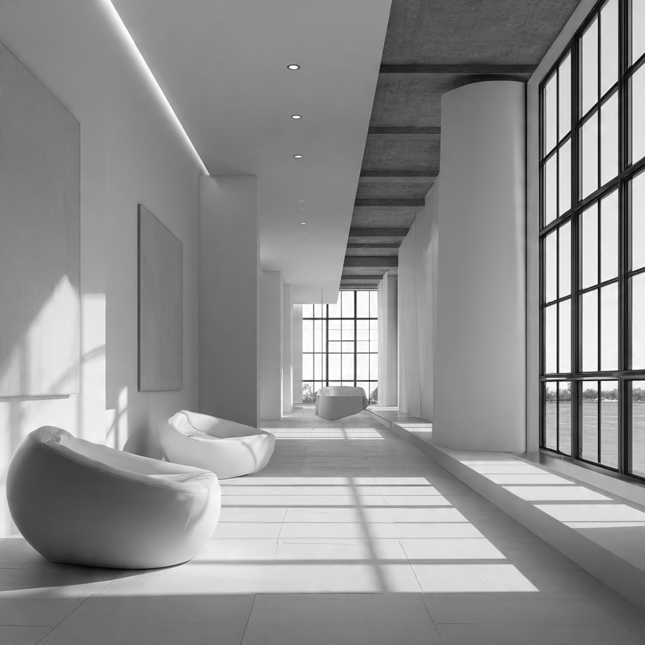 25 Elegant Black & White Bedroom Ideas | High-Contrast Style 13 a minimalist interior with strategic empty space