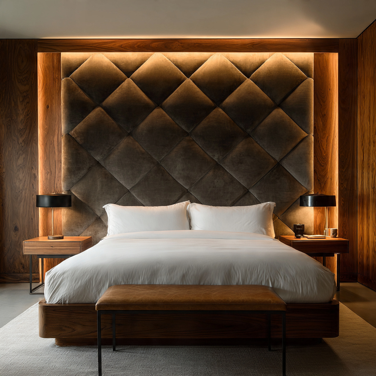 25 Elegant Black & White Bedroom Ideas | High-Contrast Style 2 a modern bedroom featuring a dramatic oversized