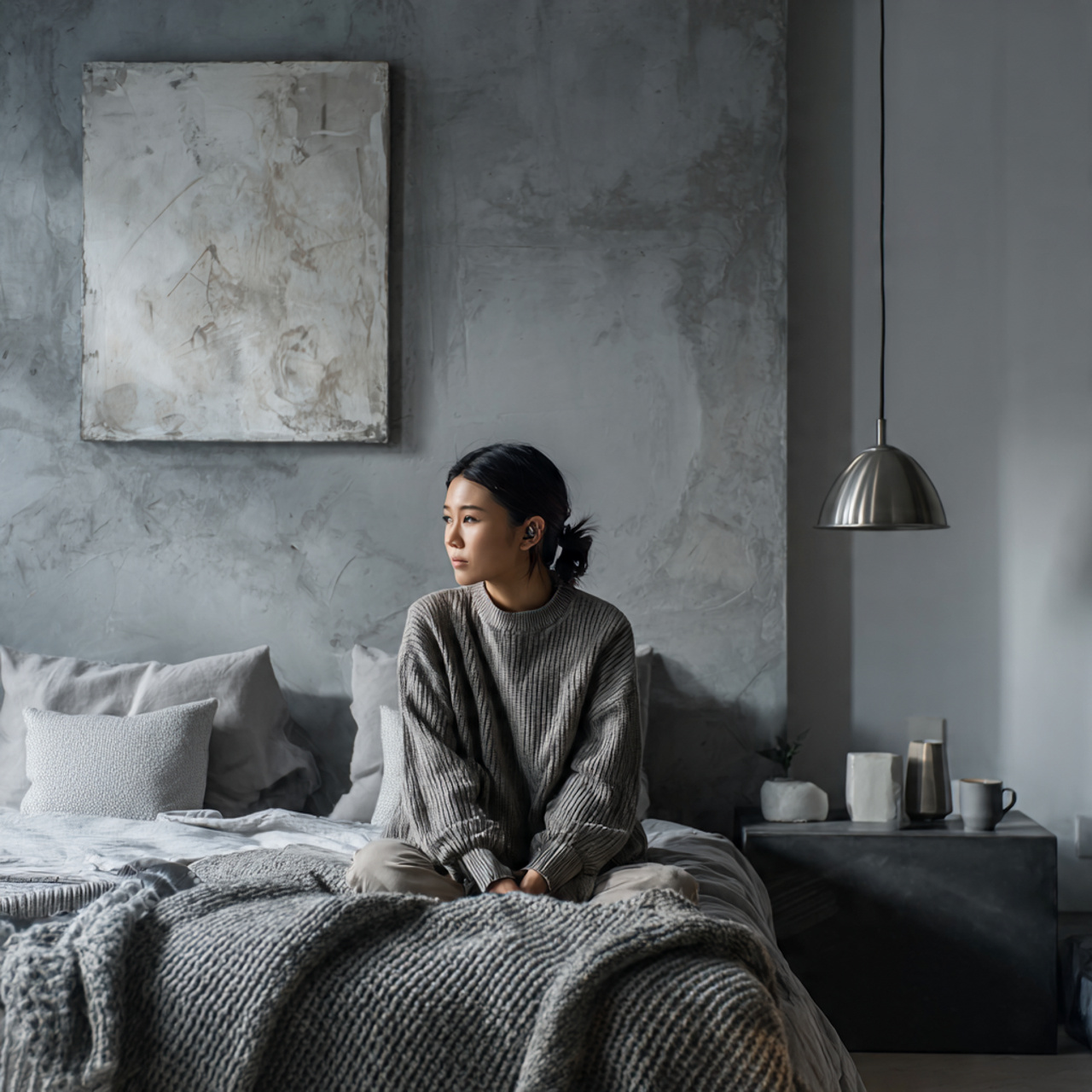 a photorealistic interior using bedroom color palettes