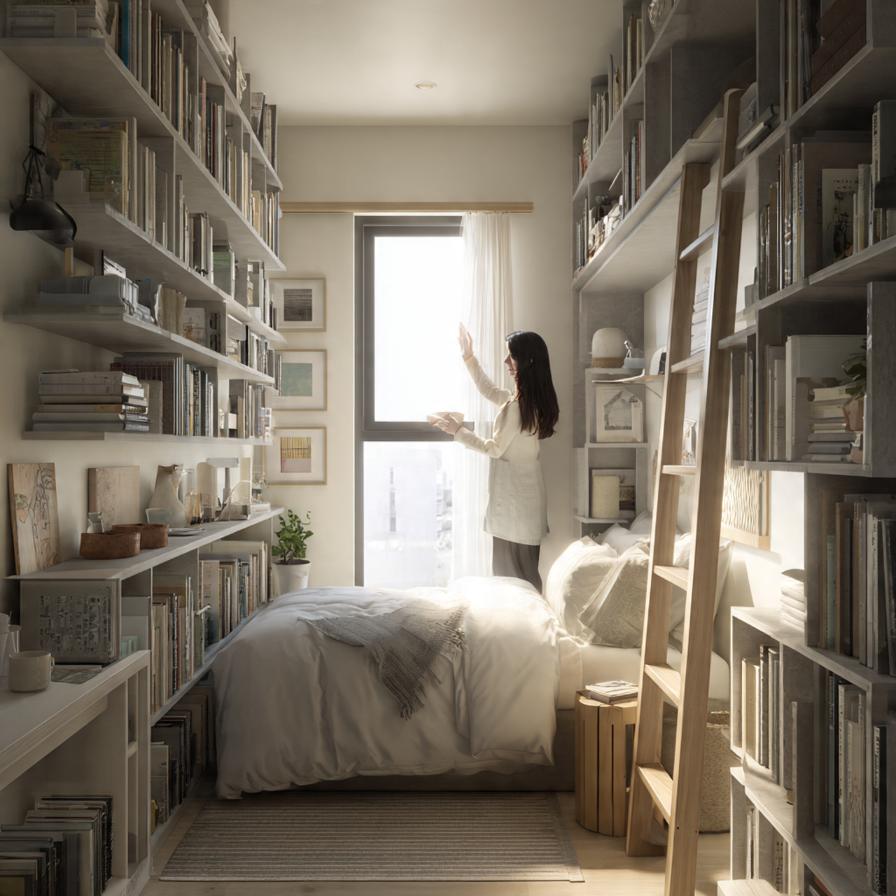 a realistic scene showing a compact modern