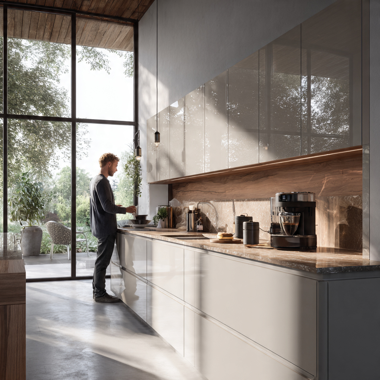 25 Dream Kitchen Design Ideas for a Stylish, Functional Home 20 a sleek minimalist kitchen with handleless cabinet