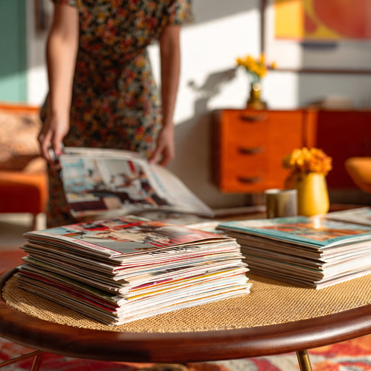 a stylish living room with a coffee