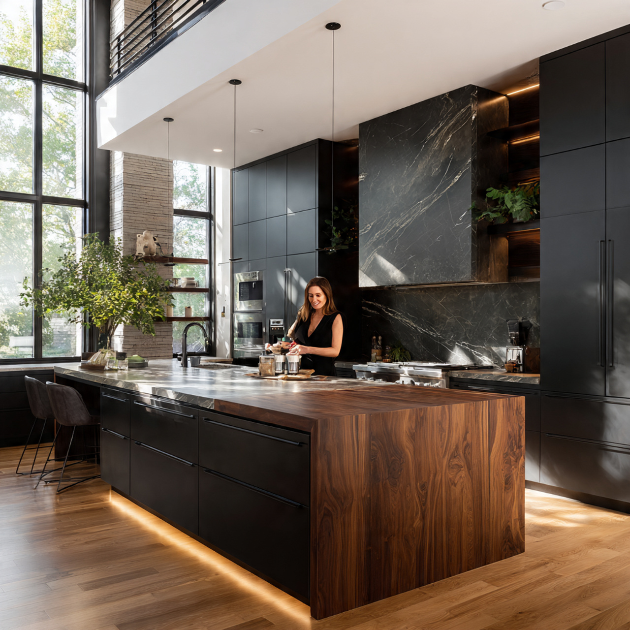 Dark Kitchen Cabinets