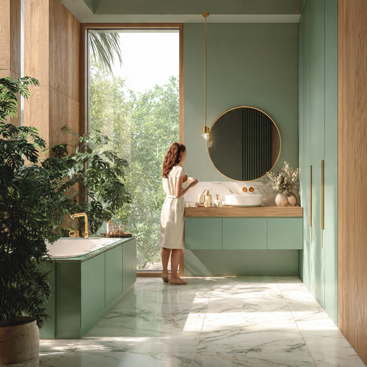 25 Green Bathroom Ideas: Elegant, Modern & Nature-Inspired Designs 27 Green Bathroom Ideas