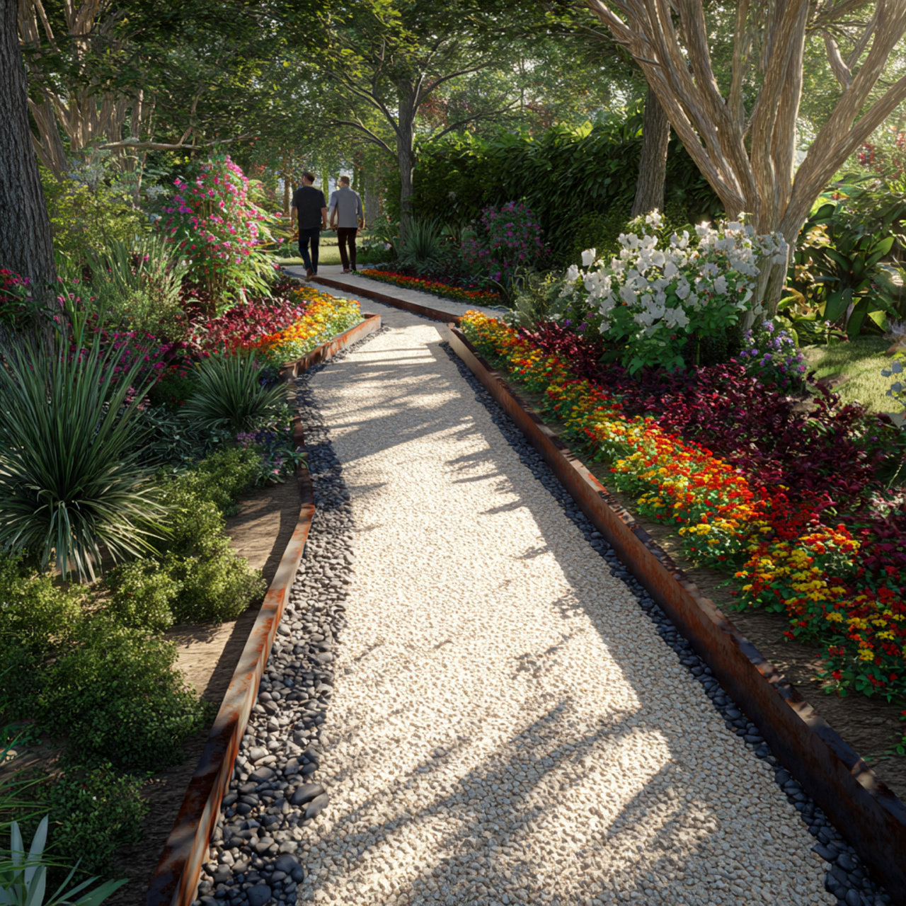 25 Backyard Ideas That Boost Value, Style & Everyday Enjoyment 8 a backyard pathway with crushed stone and