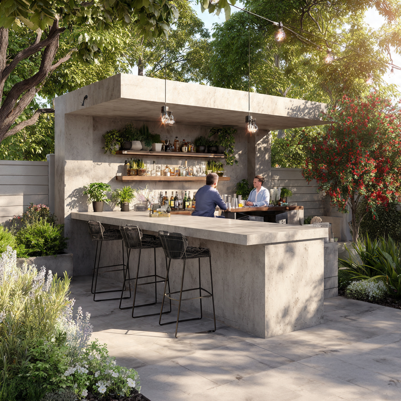 25 Backyard Ideas That Boost Value, Style & Everyday Enjoyment 18 a backyard with a fully weatherproof outdoor