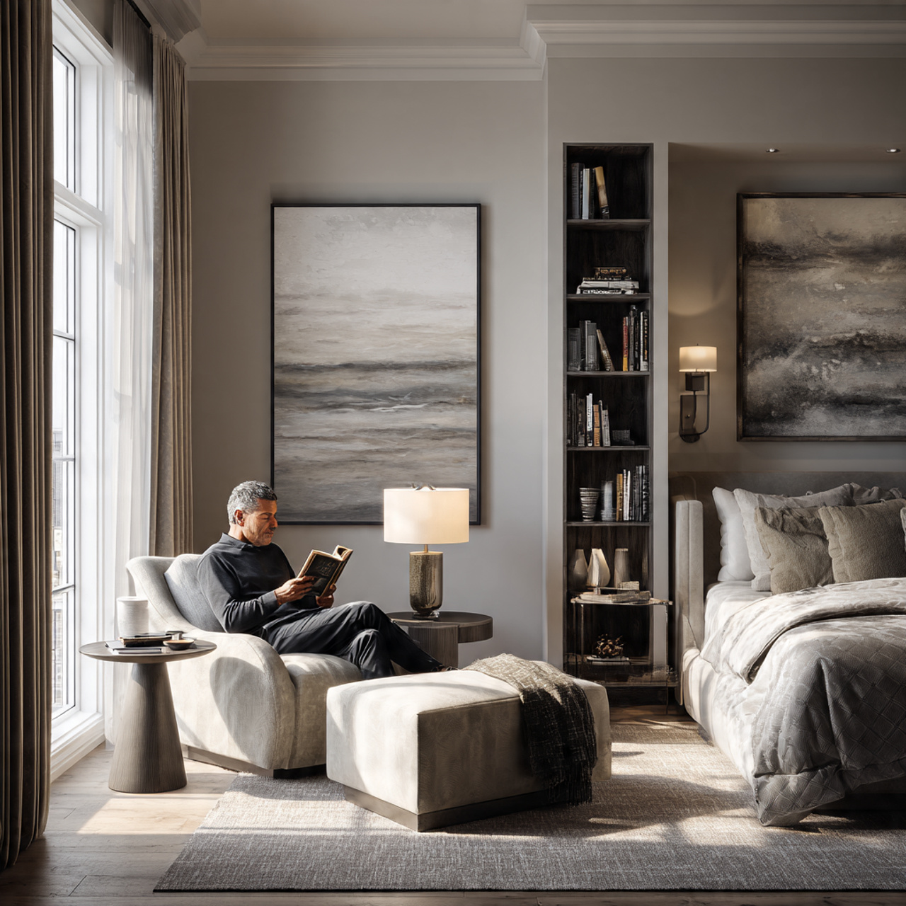 25 Bedroom Design Ideas That Instantly Transform Your Space Into a Dream Sanctuary 18 a balanced transitional bedroom designed with bedroom 1