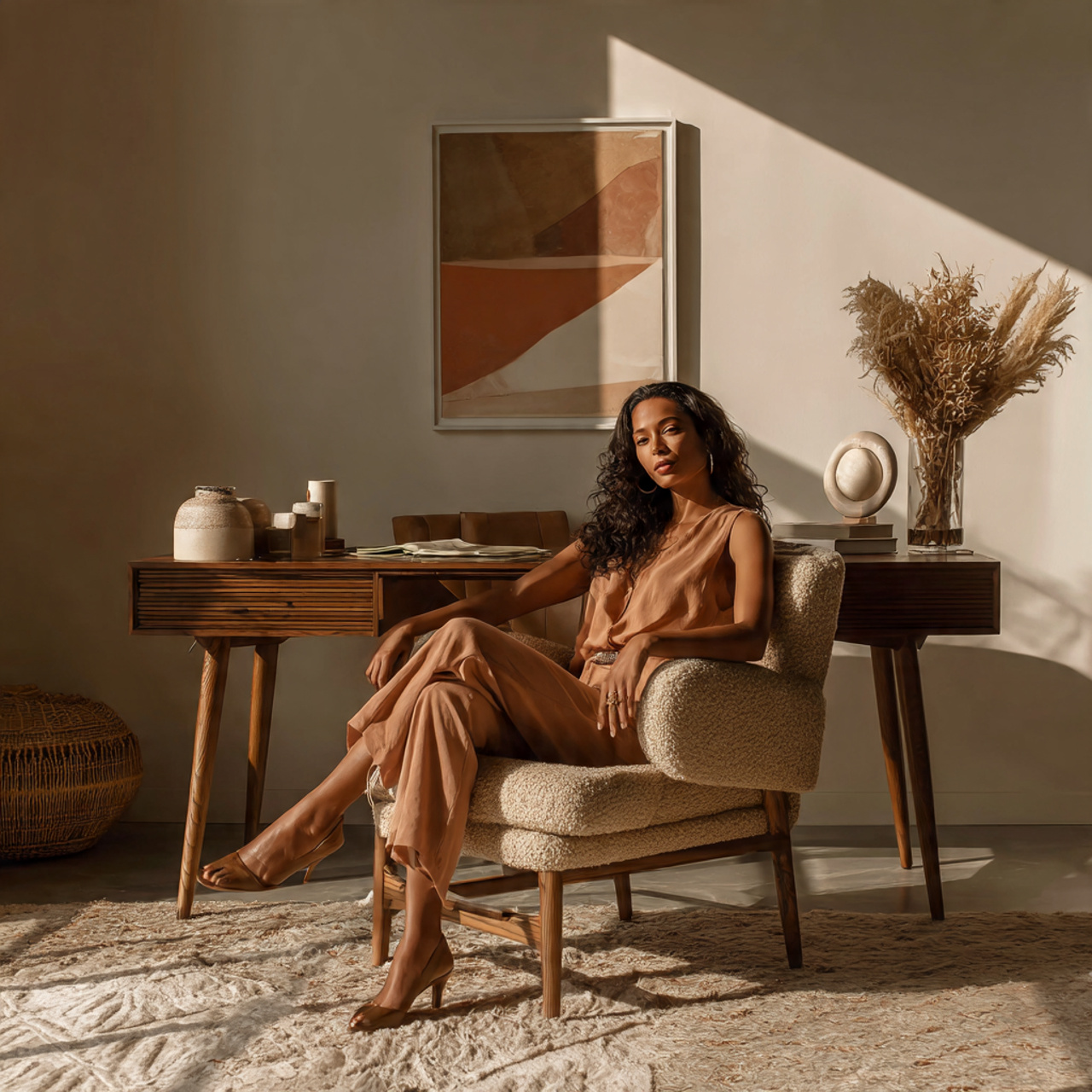 25 Cozy Home Office Ideas for a Warm, Inspiring Workspace 18 a beautifully styled workspace highlighting cozy home