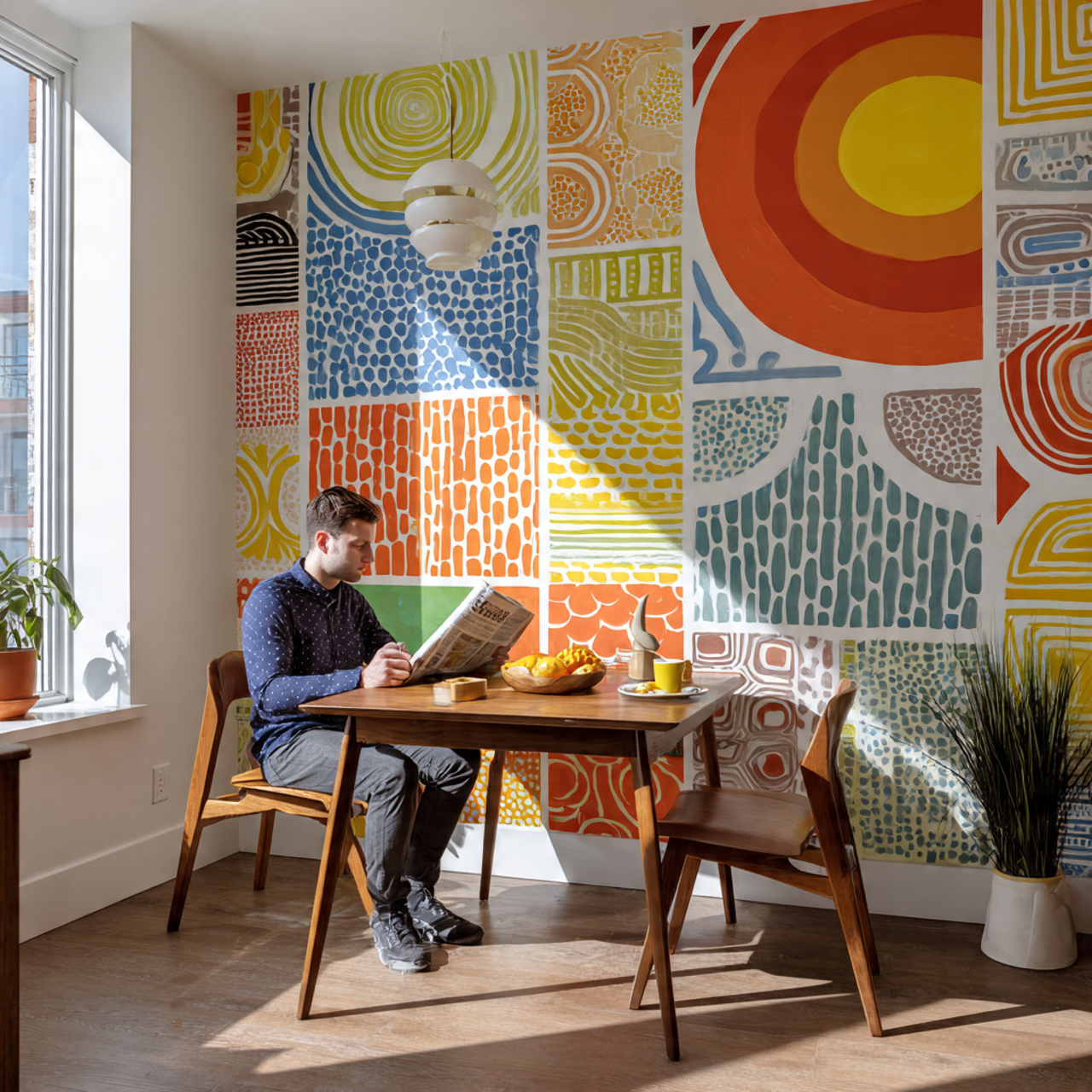 25 Breakfast Nook Ideas: Cozy, Stylish & Functional Spaces for Every Home 19 a bright breakfast nook with a bold