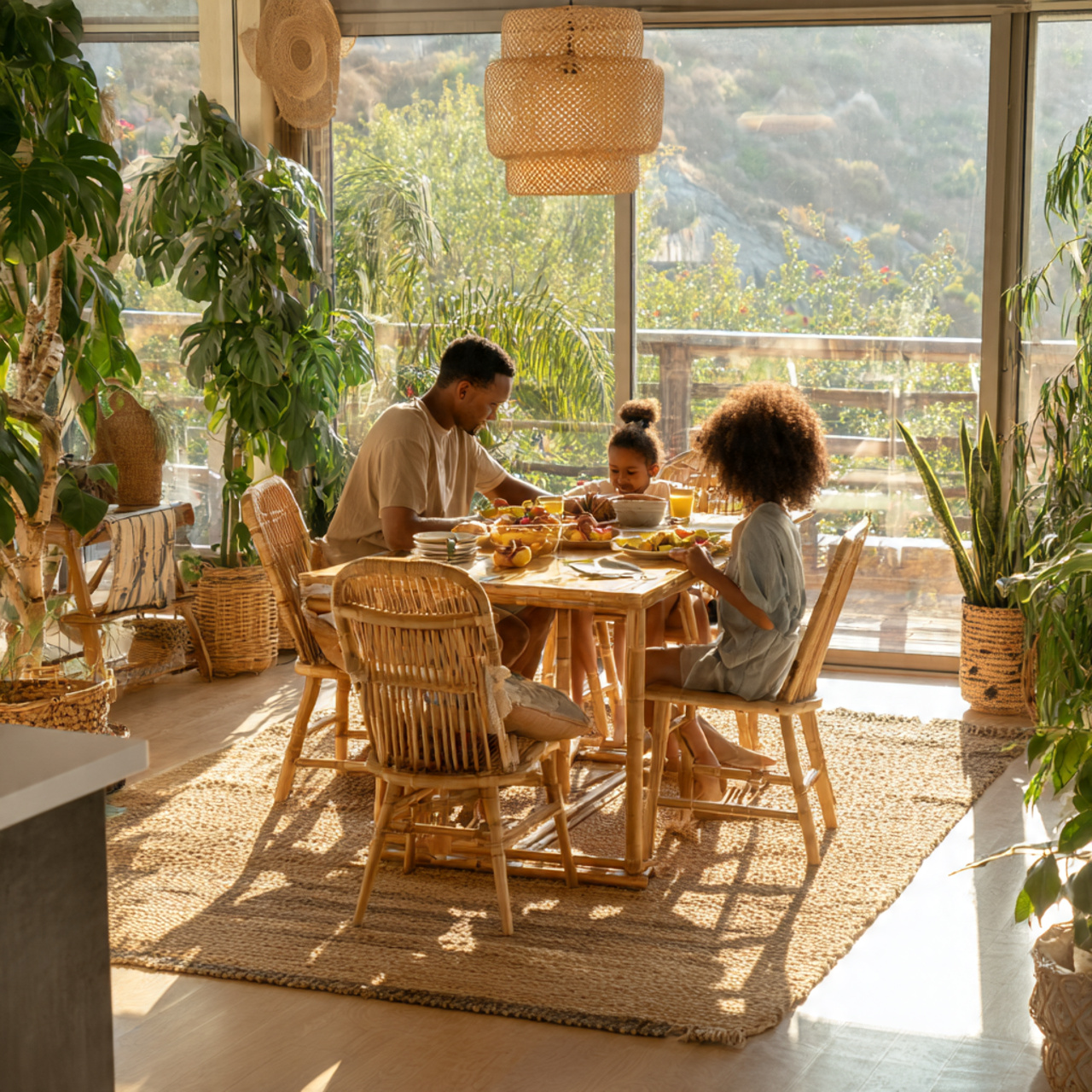 25 Stunning Dining Table Ideas to Transform Your Home 17 a bright eco friendly dining area with a