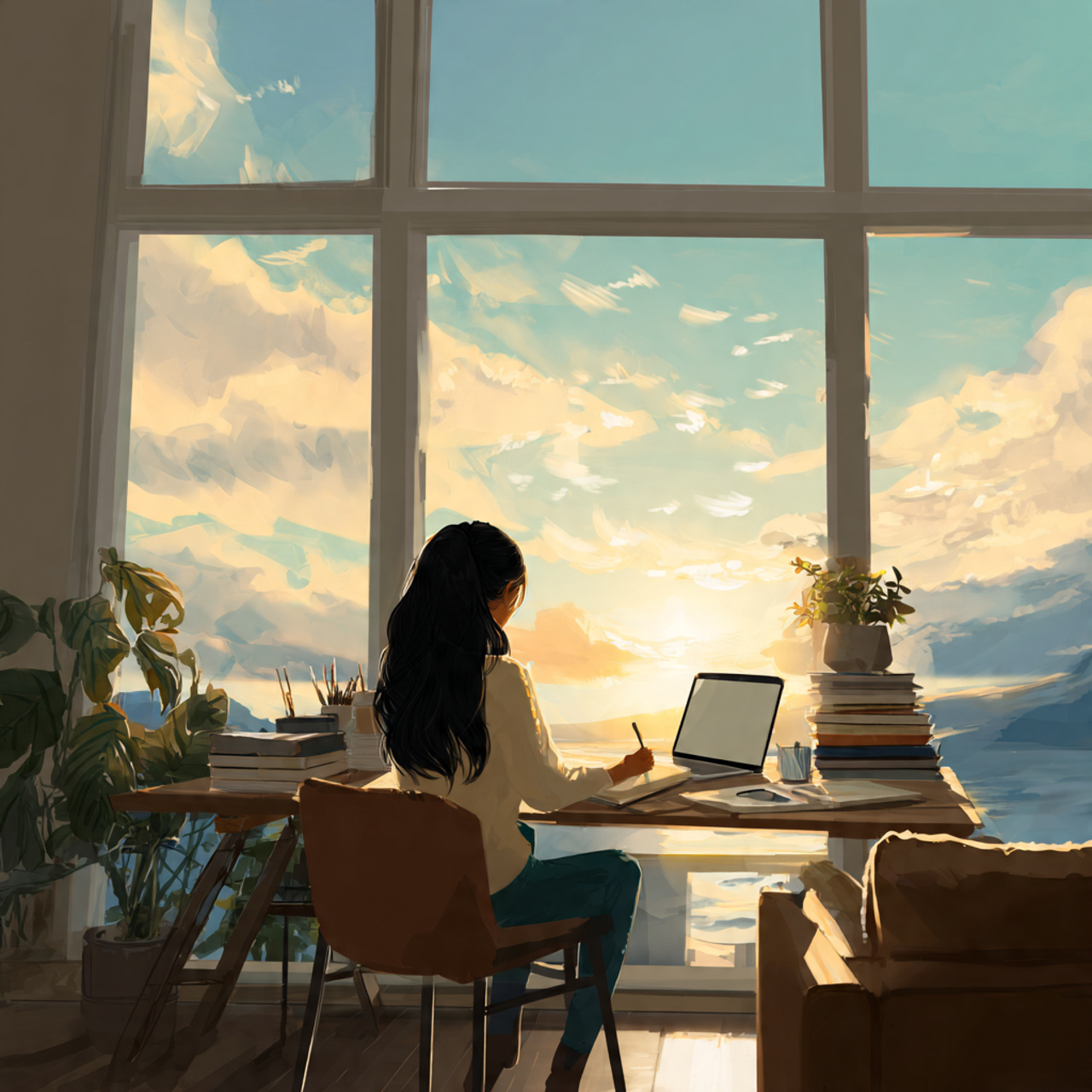 25 Home Office Ideas to Boost Productivity & Style Today 25 a bright home office desk positioned beside