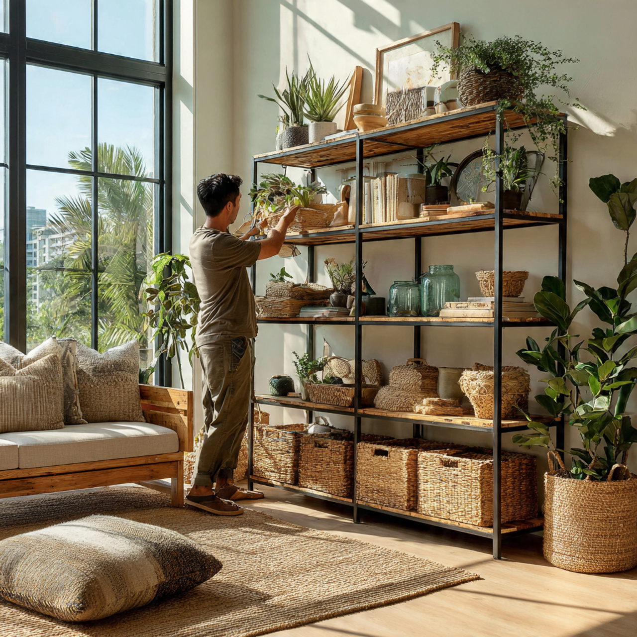 25 Room Decor Ideas for a Stylish, Cozy & Modern Home 22 a bright home office with furniture made