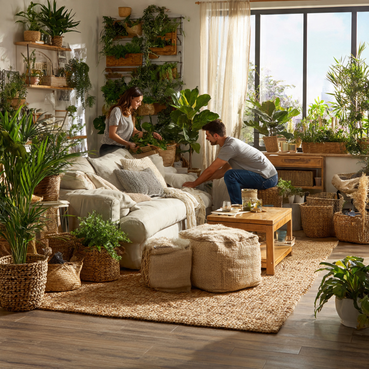 25 Room Decor Ideas for a Stylish, Cozy & Modern Home 9 a bright living room featuring large indoor