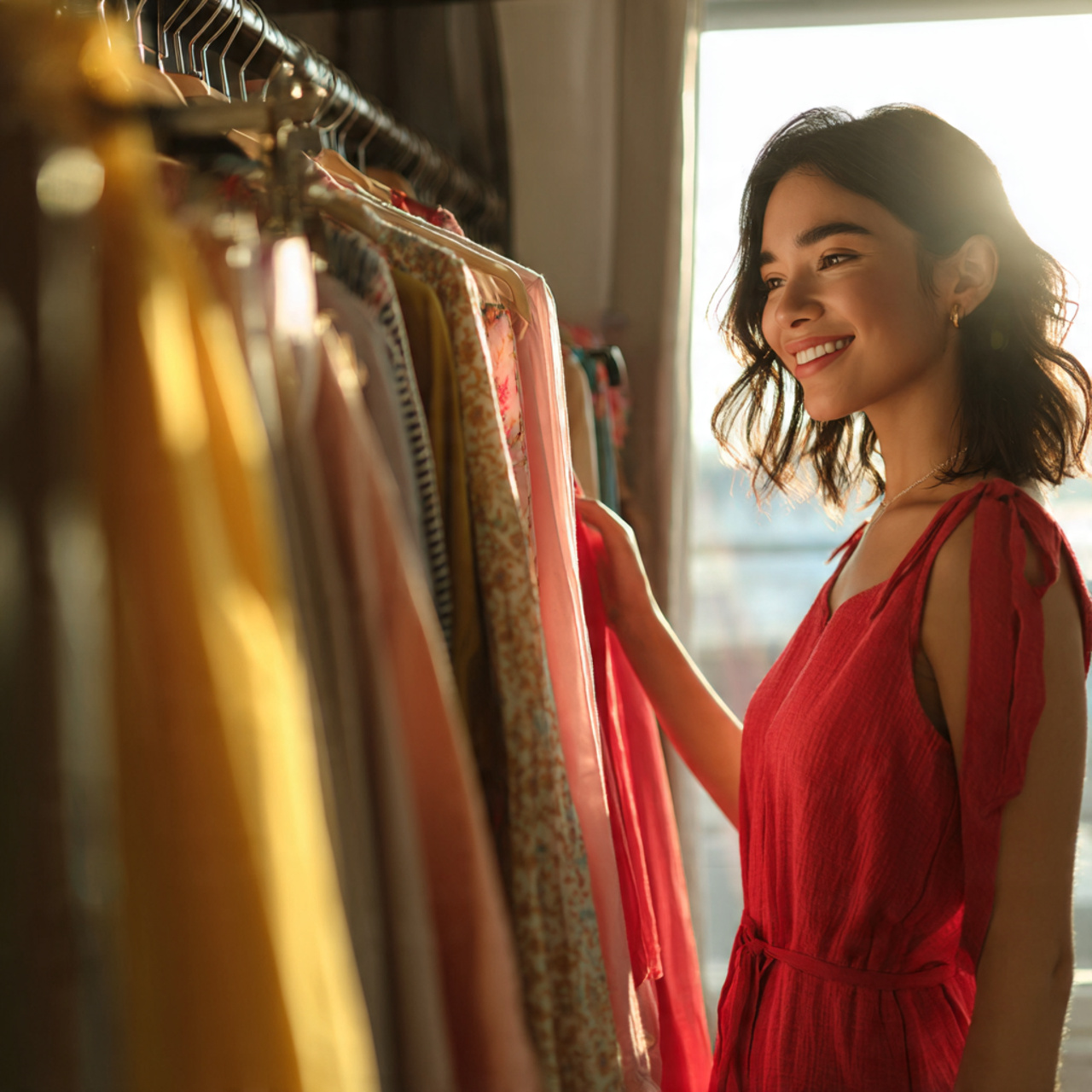 25 Best Closet Organization Ideas for a Stylish, Clutter-Free Space 3 a bright spacious closet with color coded wardrobe