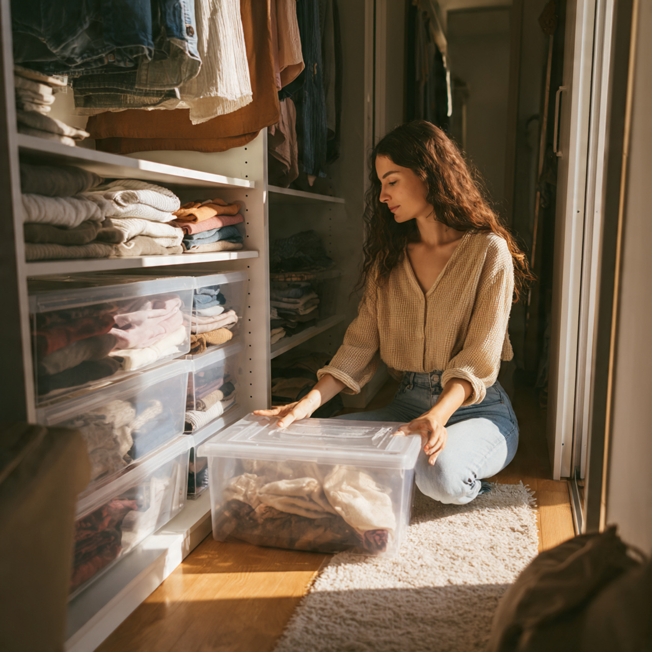 25 Best Closet Organization Ideas for a Stylish, Clutter-Free Space 25 a bright tidy closet illustrating streamlining decluttering