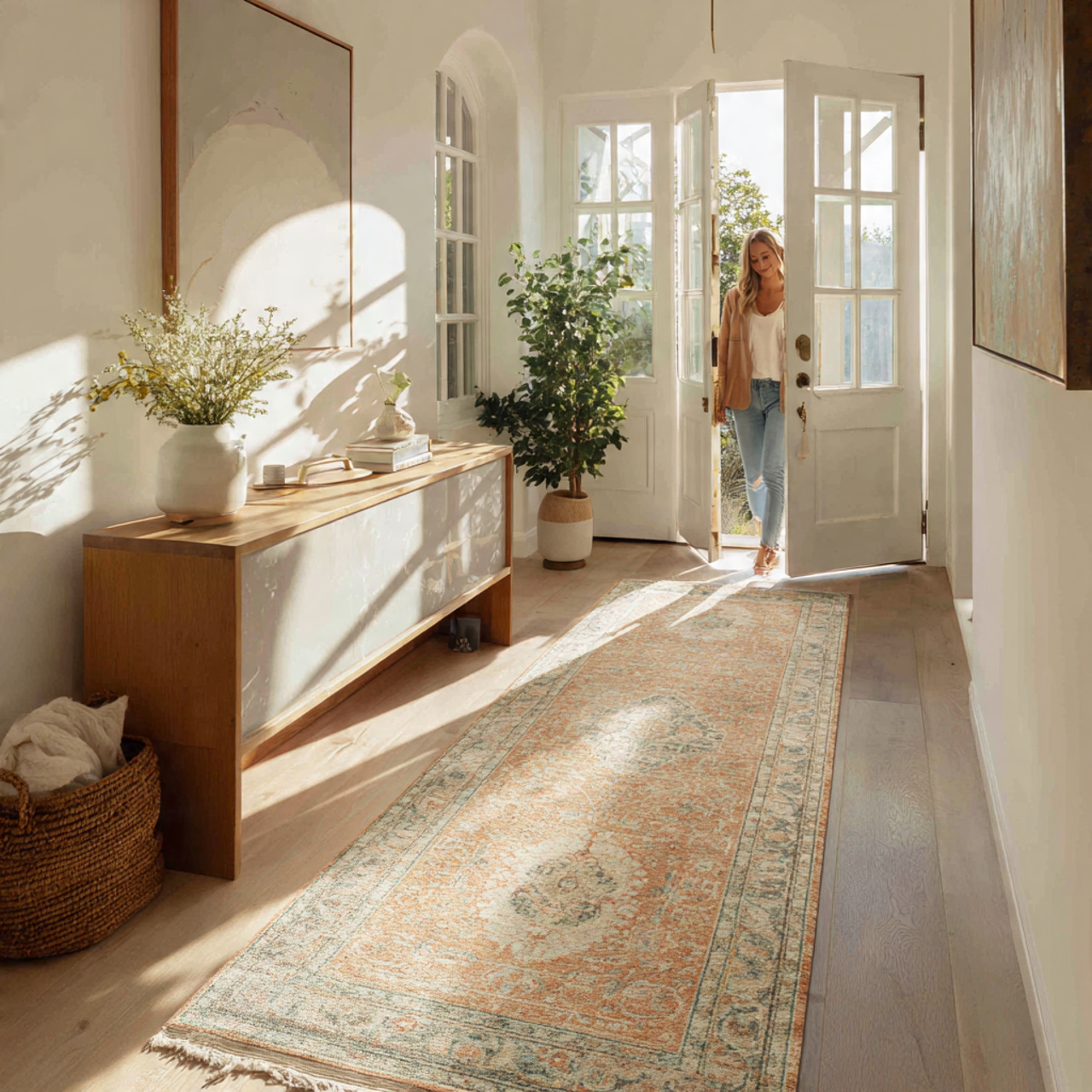 25 Stunning Apartment Entryway Ideas to Transform Your Home Instantly 6 a charming apartment entryway with a long