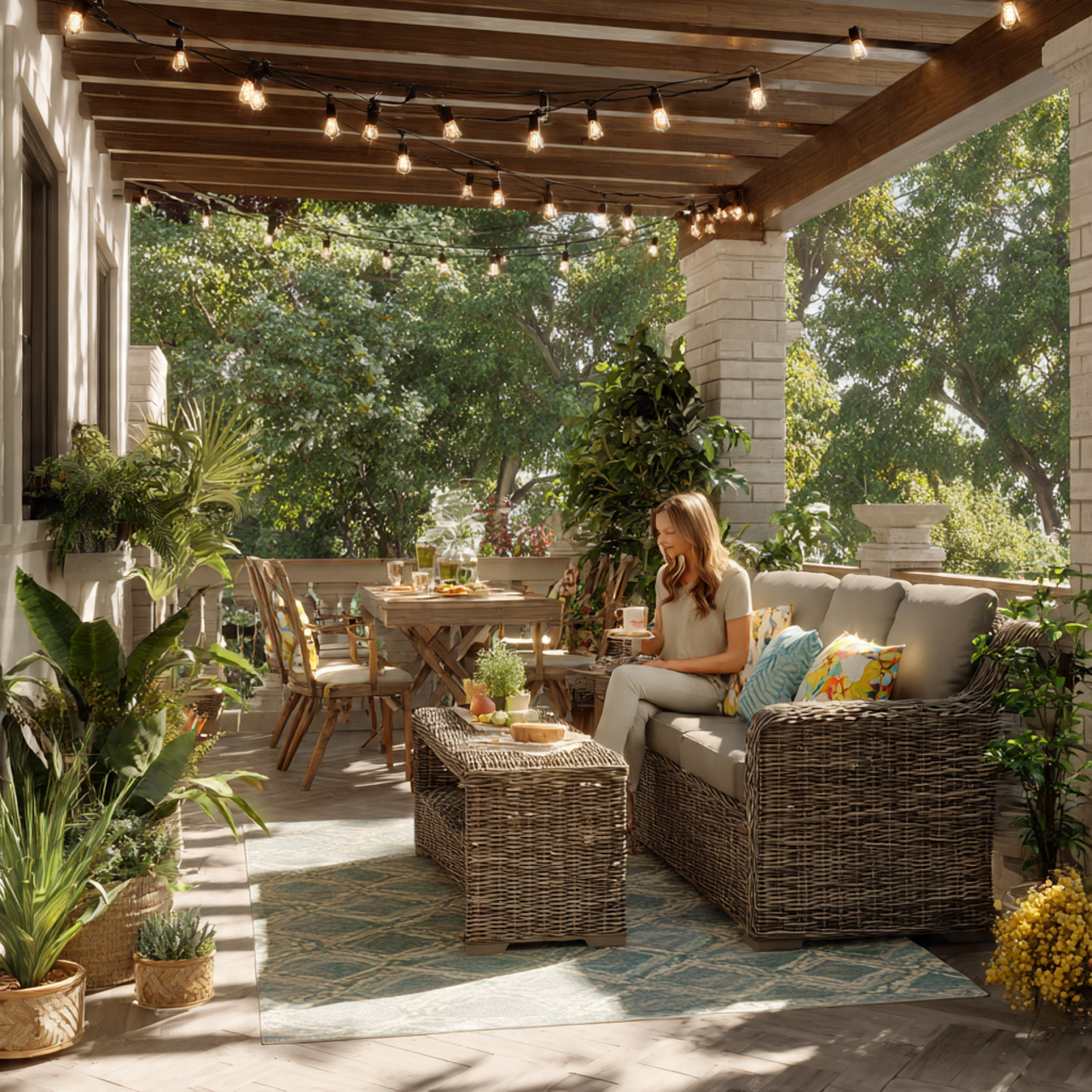 25 Breakfast Nook Ideas: Cozy, Stylish & Functional Spaces for Every Home 20 a charming outdoor breakfast nook on a