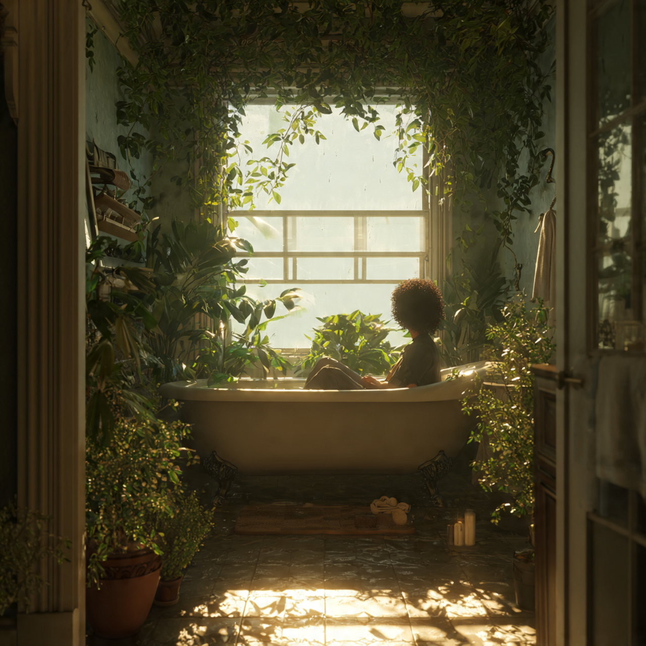 25 Bathroom Plants Ideas: Transform Your Space into a Lush, Relaxing Sanctuary 16 a classic bathroom with a vintage clawfoot