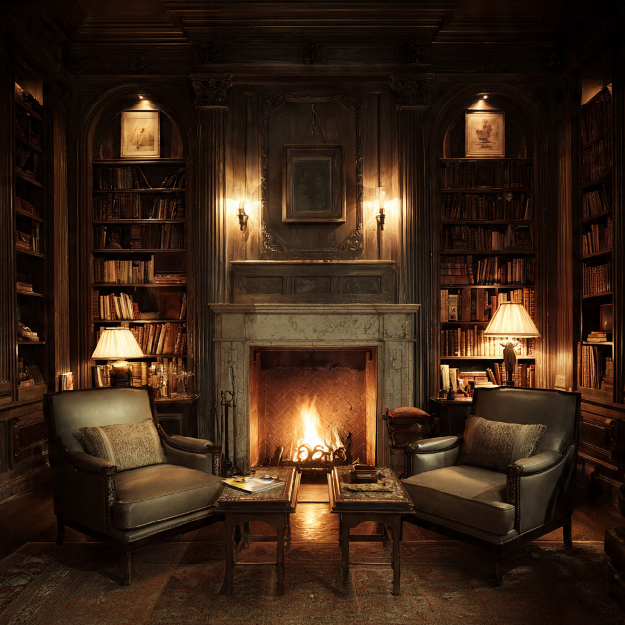 25 Inspiring Reading Room Ideas to Transform Your Space 20 a classic reading room with built in fireplace