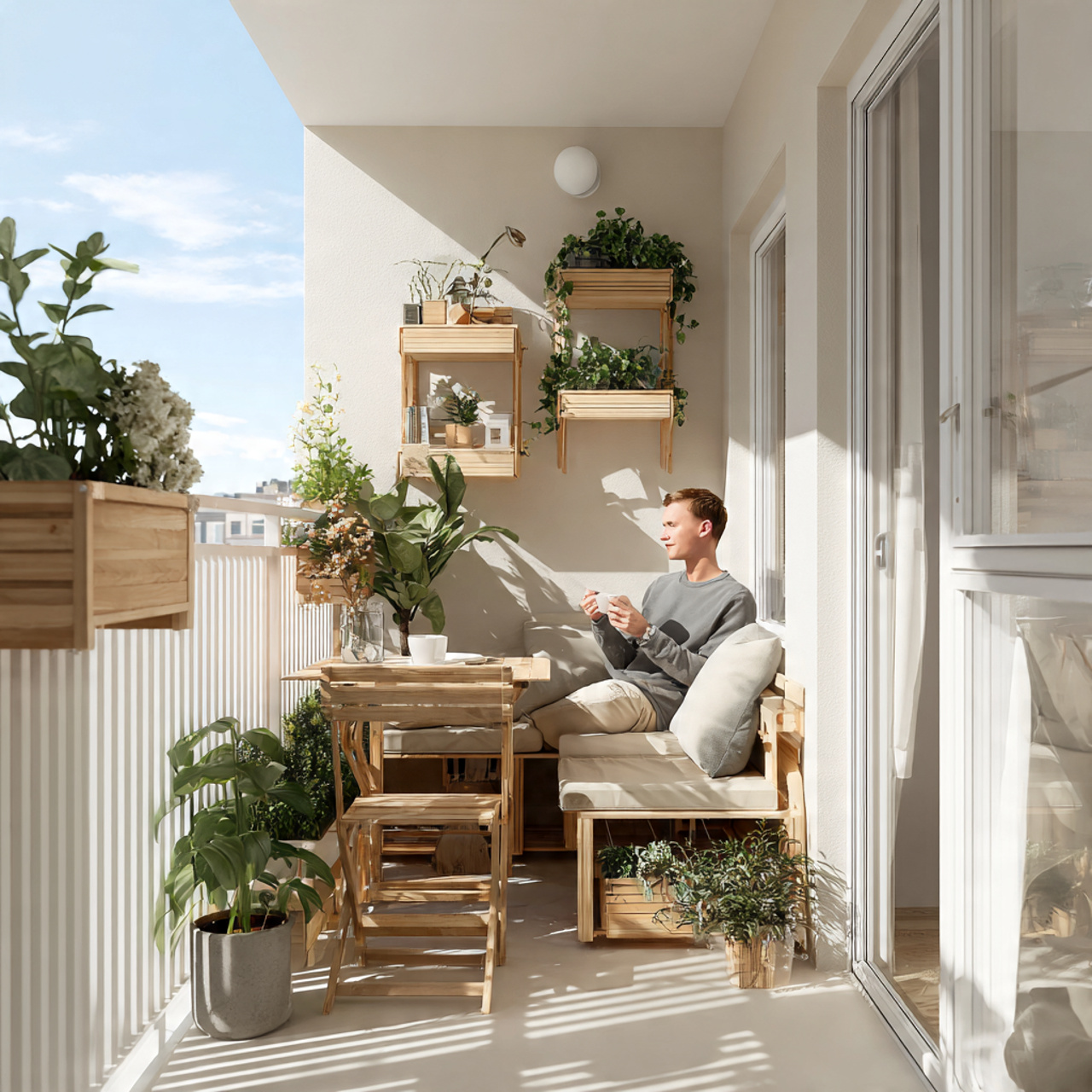 25 Backyard Ideas That Boost Value, Style & Everyday Enjoyment 13 a compact balcony transformed into a cozy