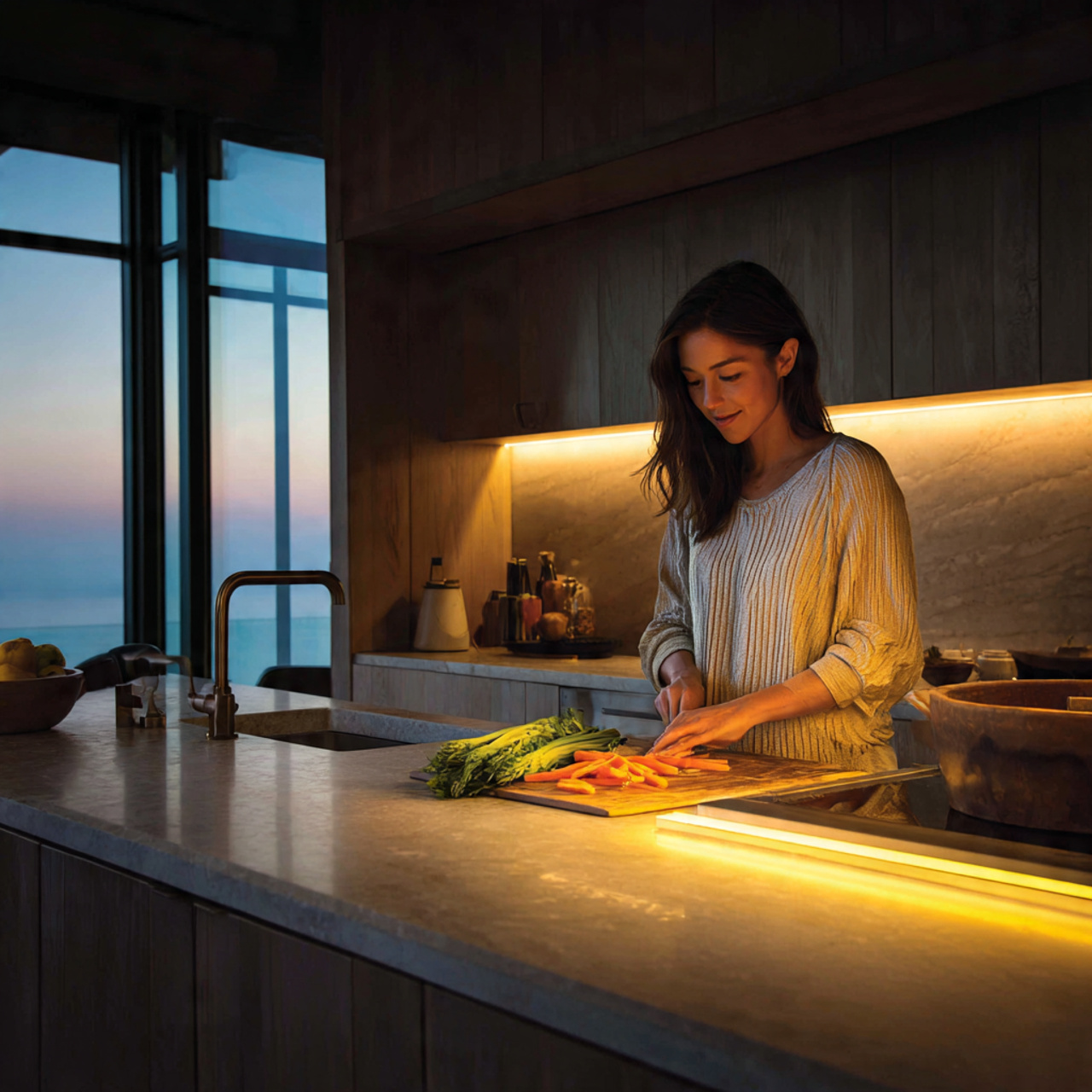 25 Dream Kitchen Cabinets Ideas to Transform Your Space 14 a contemporary kitchen featuring soft led under cabinet