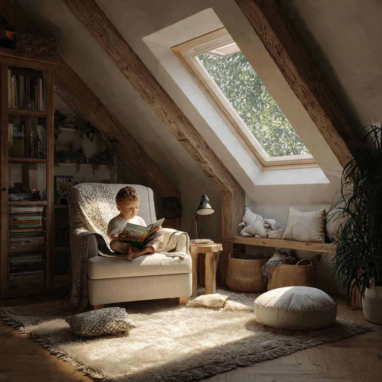 25 Stunning House Ideas to Elevate Your Home Design 20 a converted attic room with sloped ceilings 1