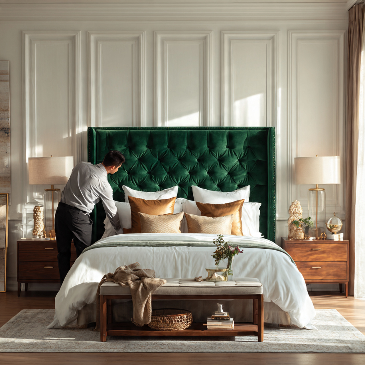 25 Best Dark Green Bedroom Ideas for a Luxe & Relaxing Space 2