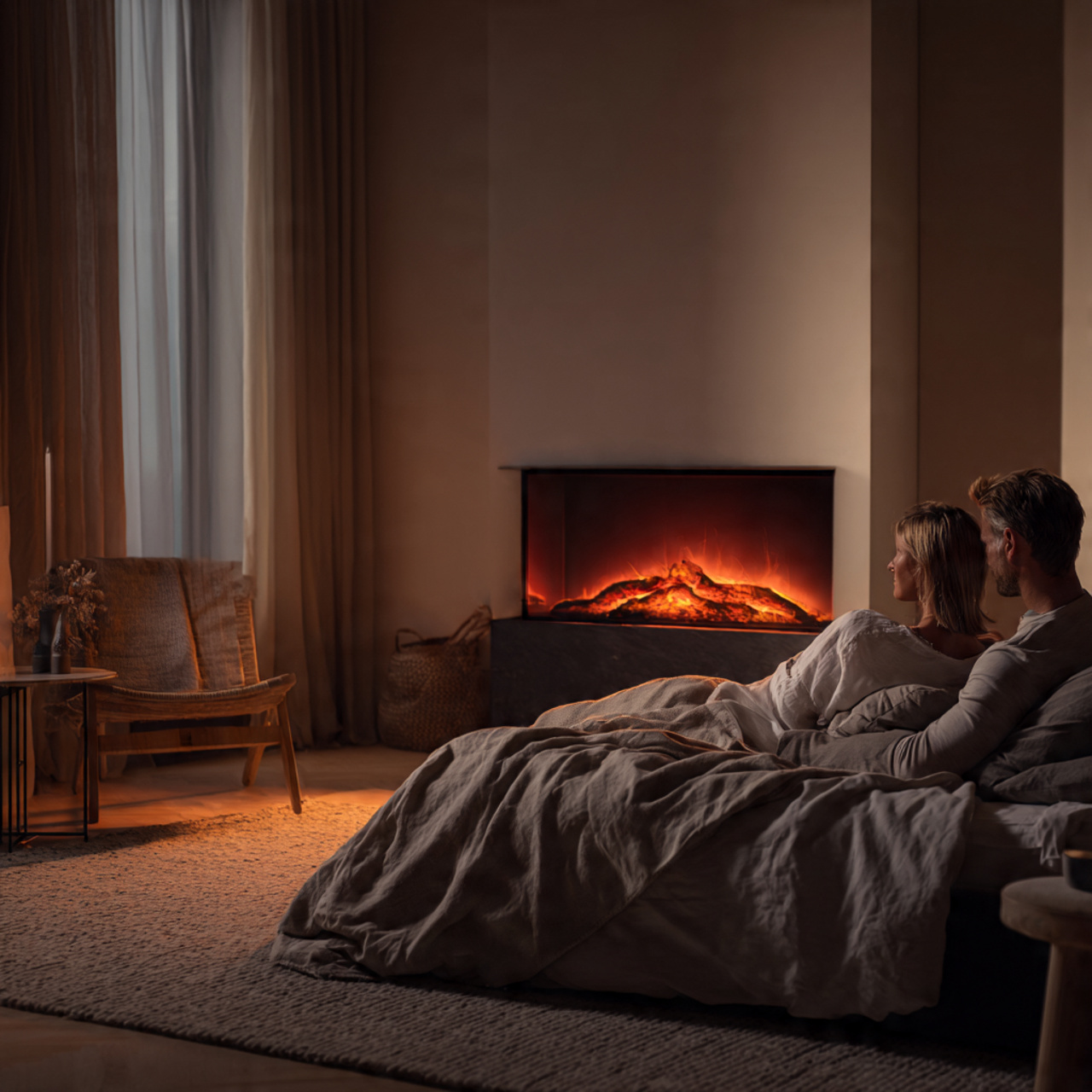 25 Romantic Bedroom Ideas for a Warm, Elegant & Dreamy Space 6 a cozy bedroom with a modern electric