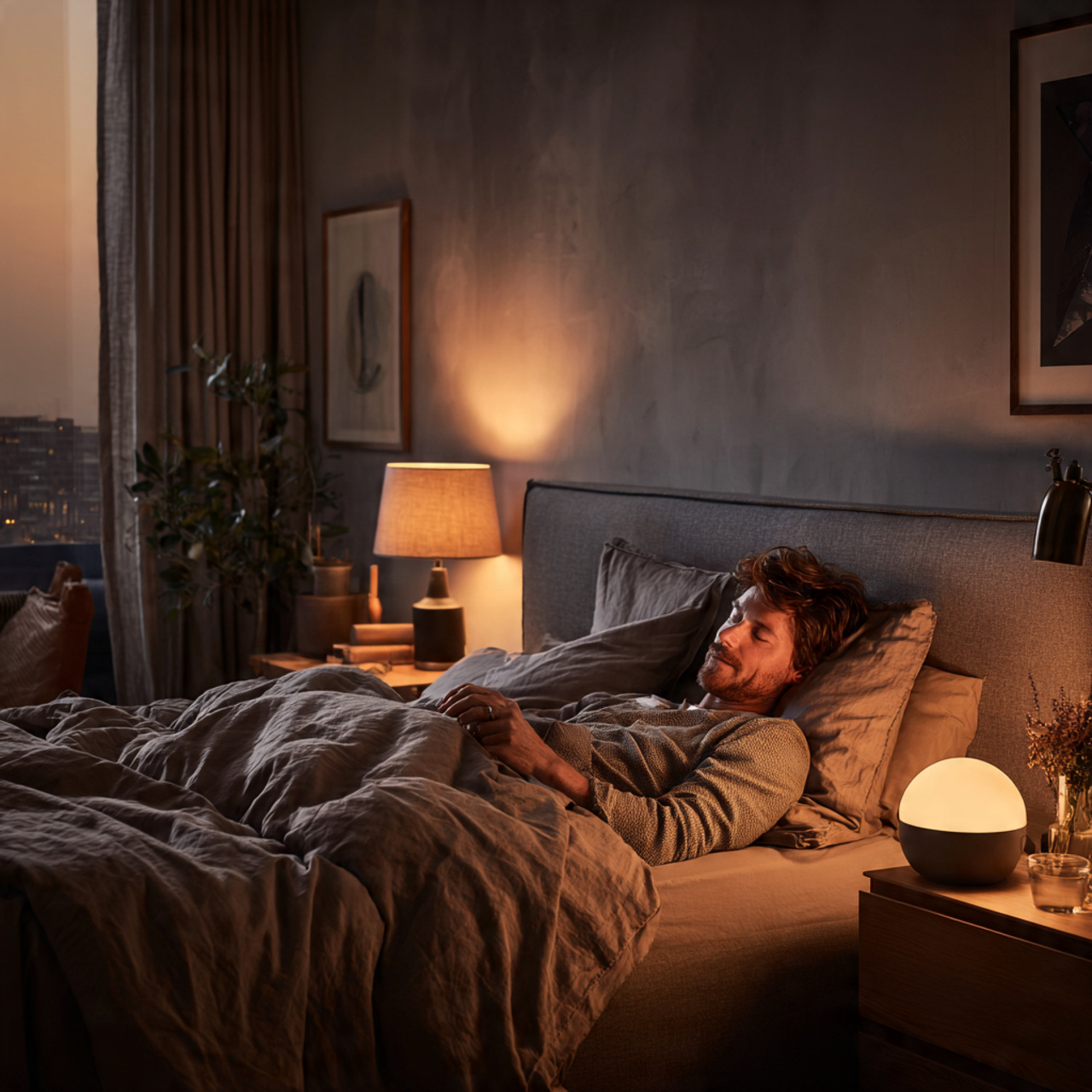 25 Romantic Bedroom Ideas for a Warm, Elegant & Dreamy Space 22 a cozy bedroom with dimmable lighting gradually