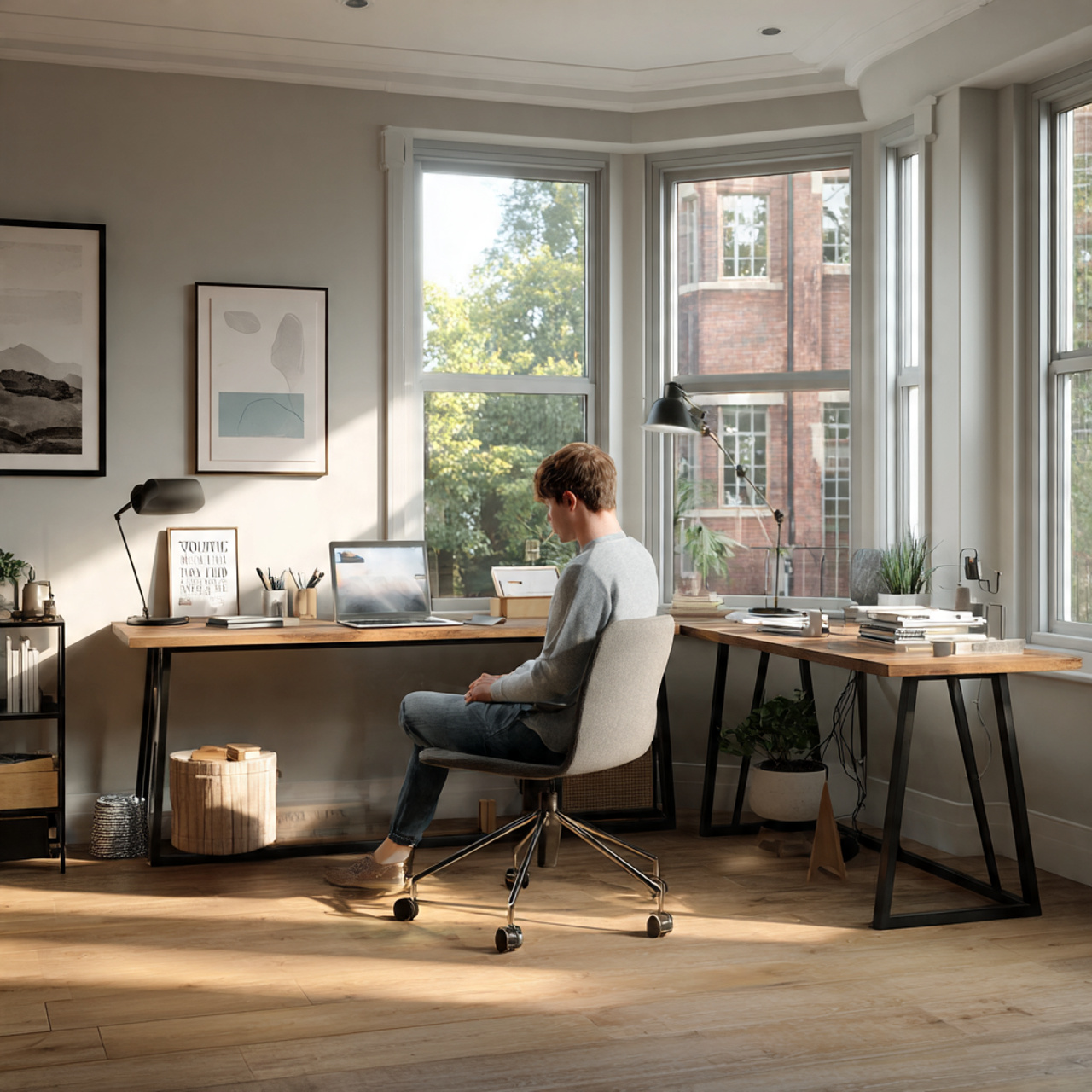 25 Home Office Ideas to Boost Productivity & Style Today 1 a cozy home office corner featuring a