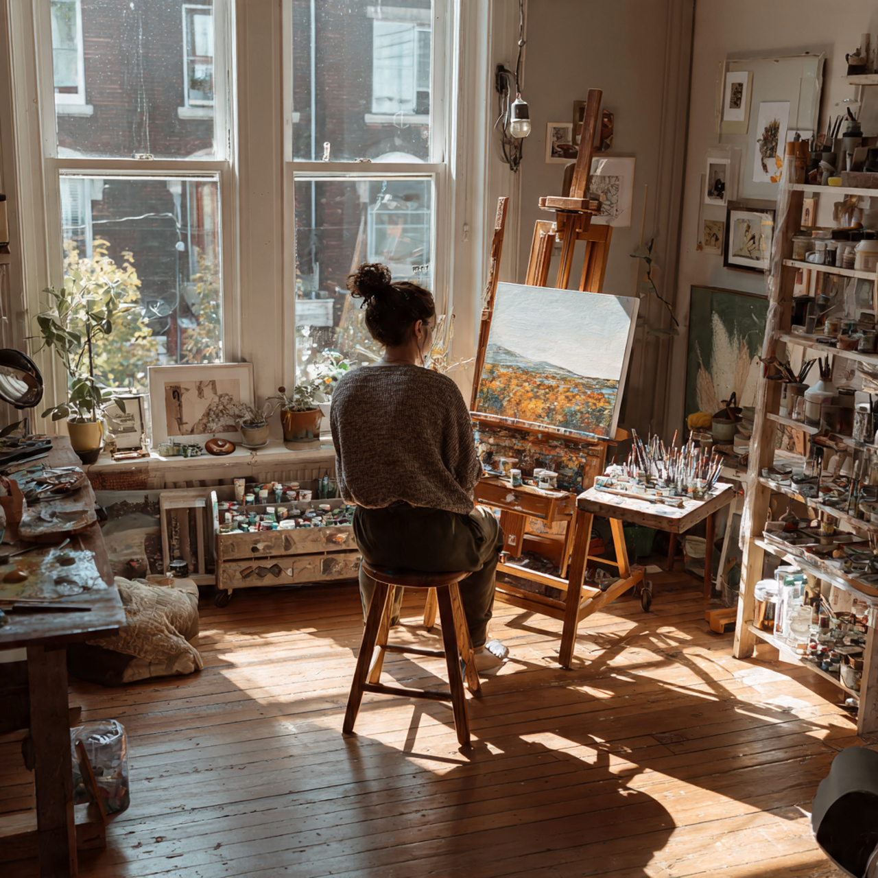 25 Room Decor Ideas for a Stylish, Cozy & Modern Home 24 a creative corner with a stylish easel