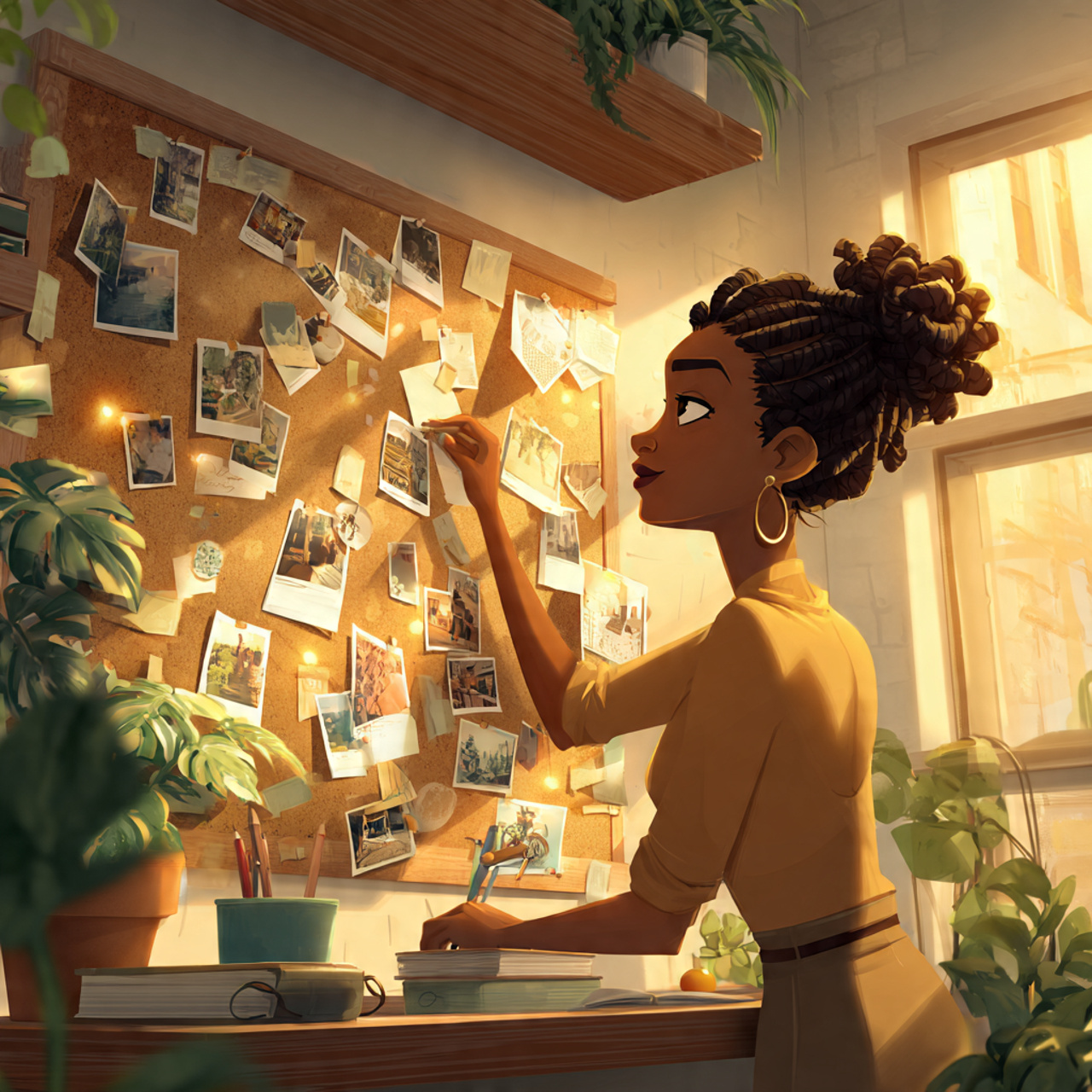 25 Cozy Home Office Ideas for a Warm, Inspiring Workspace 20 a creative office scene illustrating cozy home