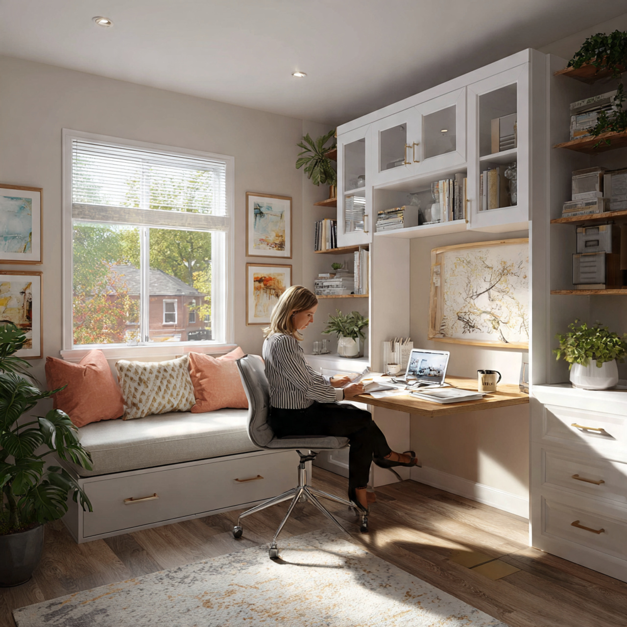 25 Home Office Inspiration Ideas for a Stylish, Productive Workspace 5 a functional home office inspiration room designed